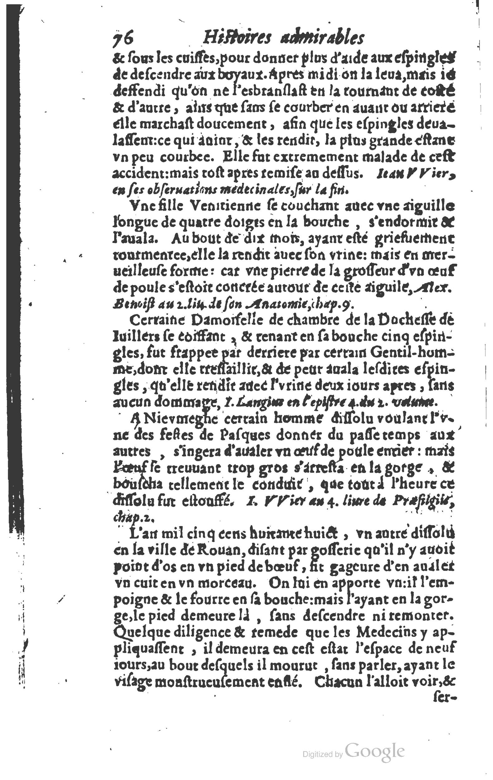 1610 - Paul Marceau - Trésor d’histoires admirables et mémorables - Princeton