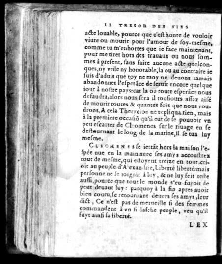 1574 - Benoît Rigaud - Trésor des vies de Plutarque - Avignon