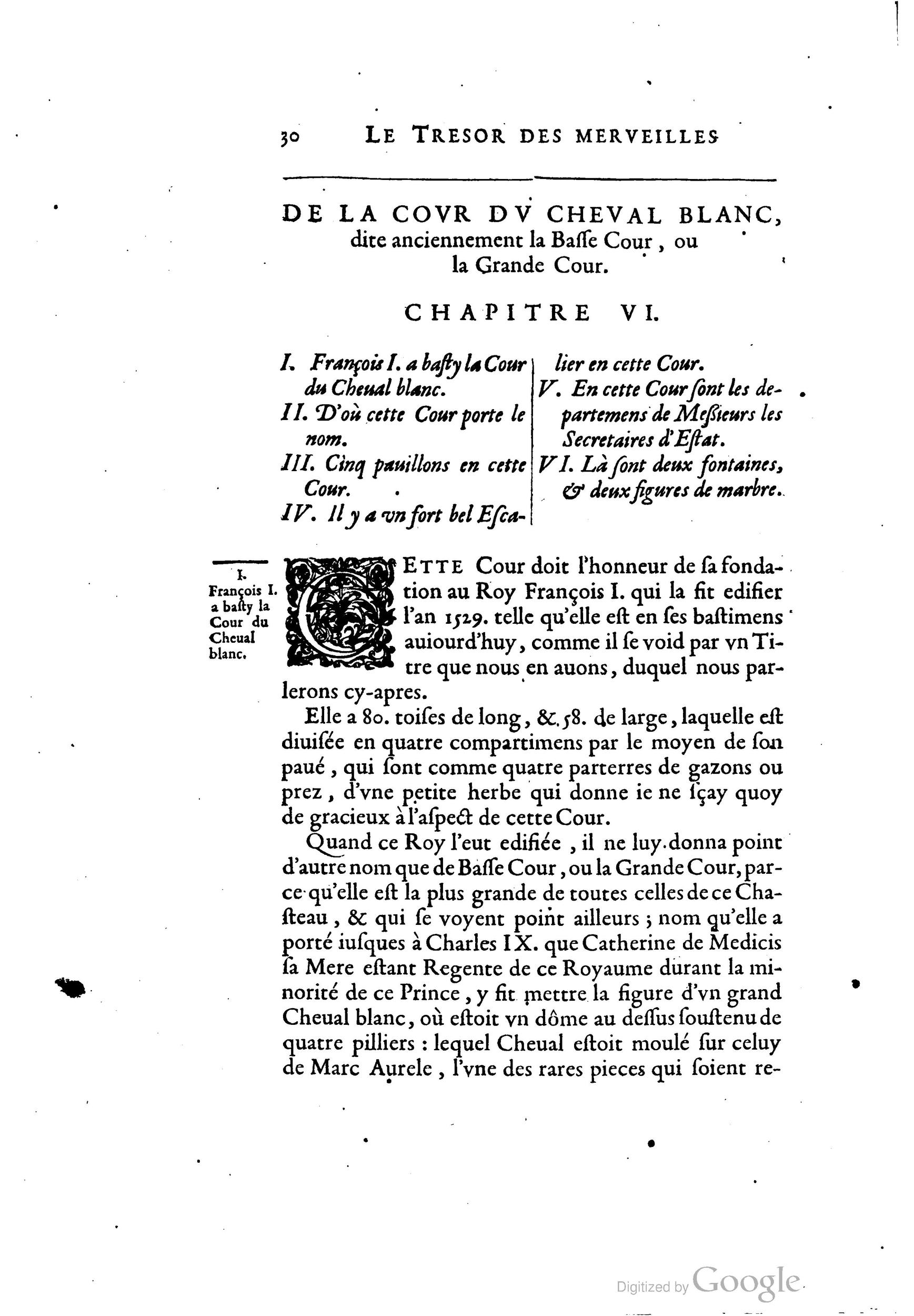 1642 - Sébastien Cramoisy - Trésor des merveilles de la maison royale de Fontainebleau - BM Lyon 1642 - Sébastien Cramoisy - Trésor des merveilles de la maison royale de Fontainebleau - BM Lyon