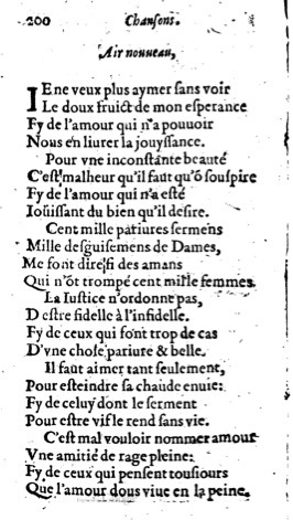 1623 - Jacques Cailloüé - Trésor ou recueil des chansons amoureuses - British Library