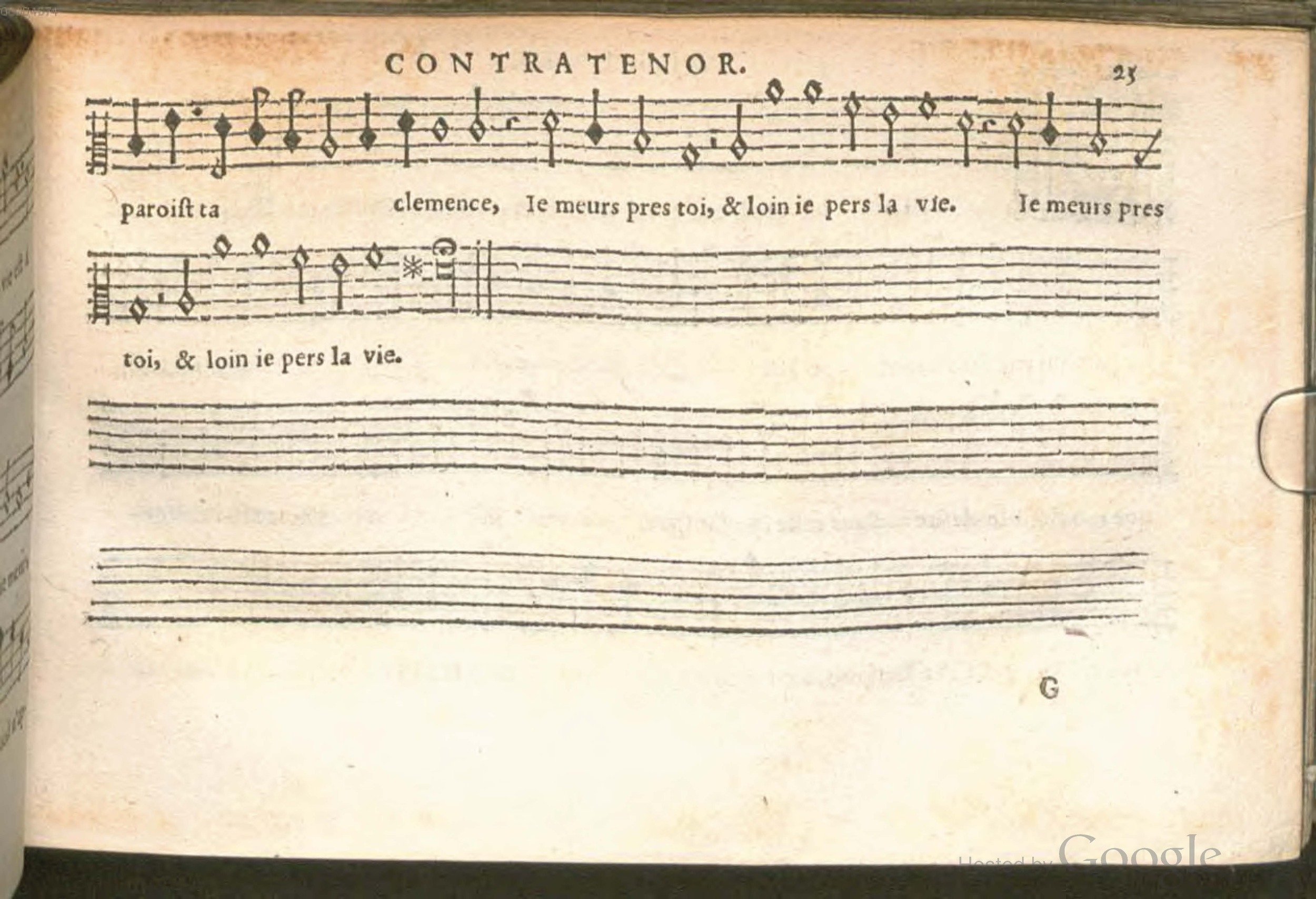 1576 - [Pierre de Saint-André] - Trésor de musique d’Orlande de Lassus Contratenor - BSB Munich