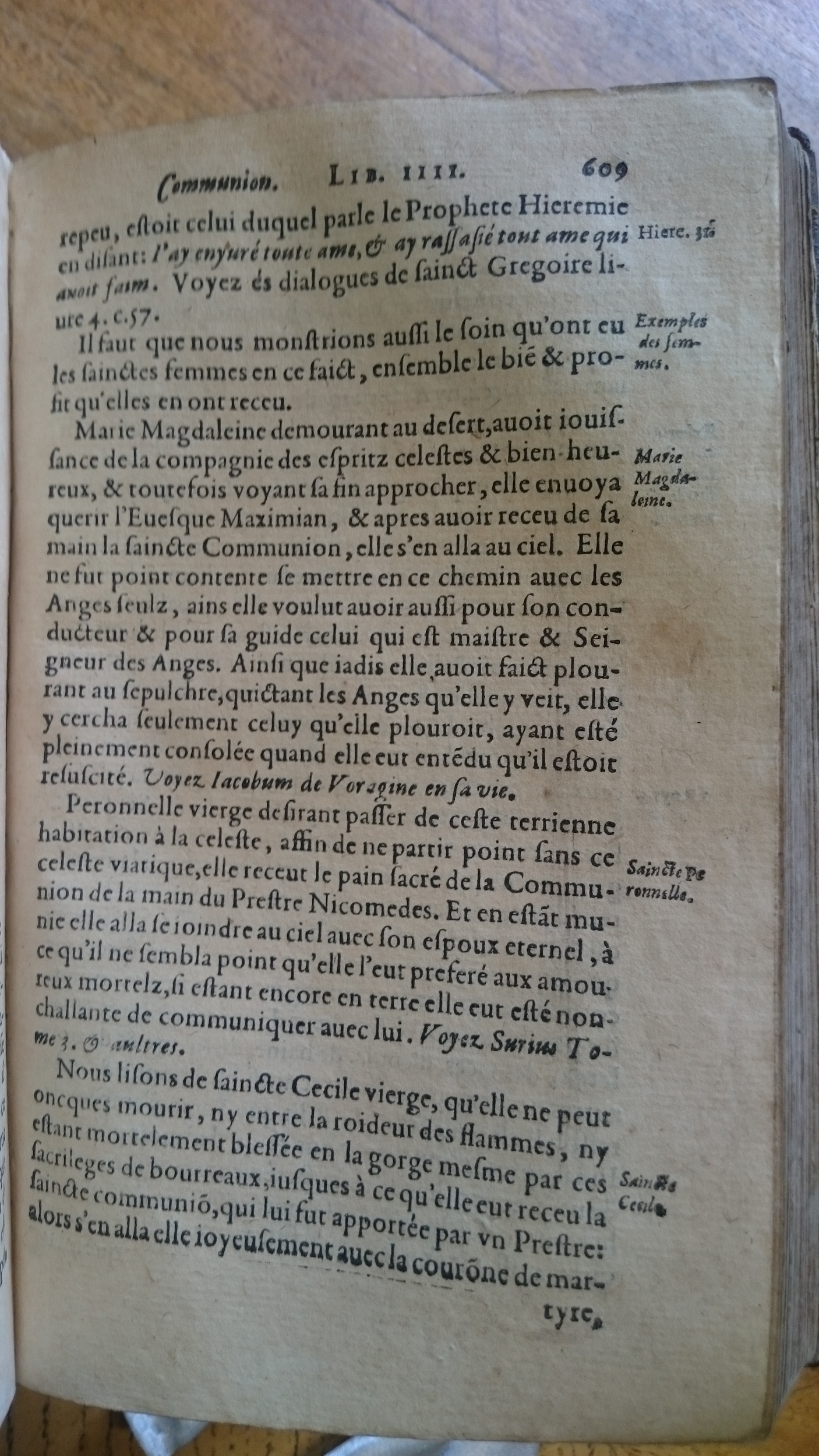 1585 - Jean Bogard - Trésor des faits et dits mémorables des hommes saints et illustres - Douai Quincy