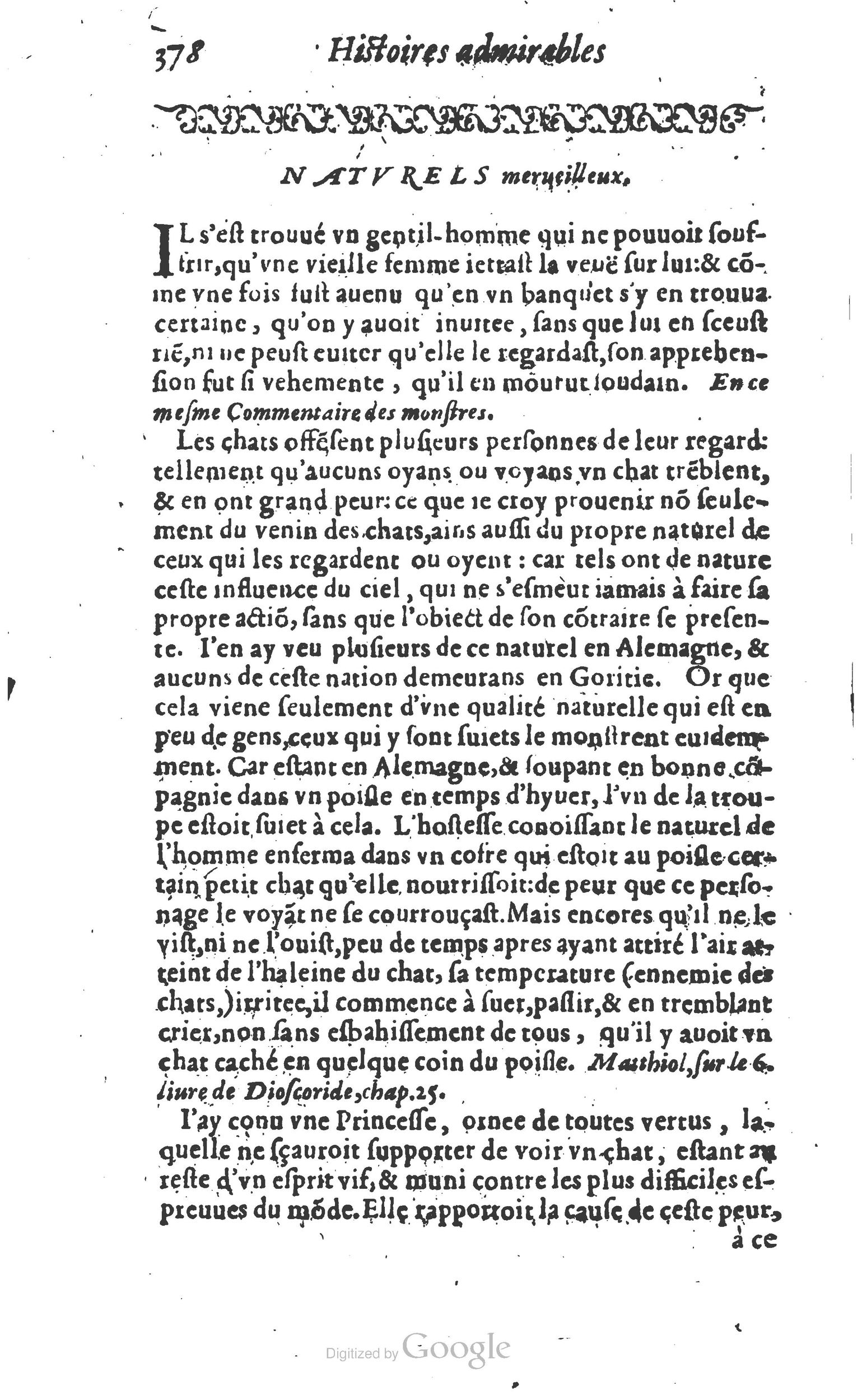 1610 - Paul Marceau - Trésor d’histoires admirables et mémorables - Princeton