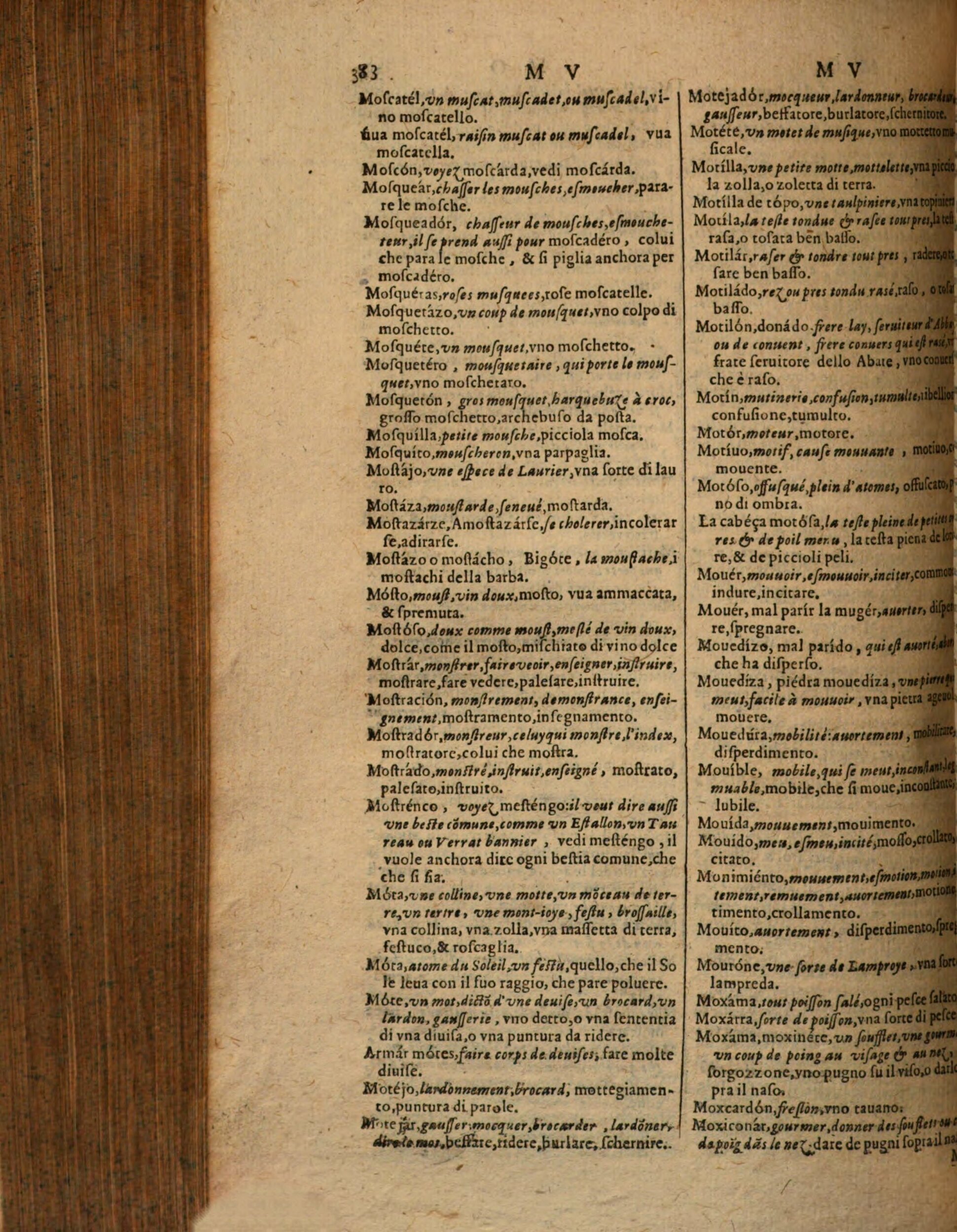 1617 - Samuel Crespin - Trésor des trois langues espagnole, française et italienne (Première partie) - Regensburg