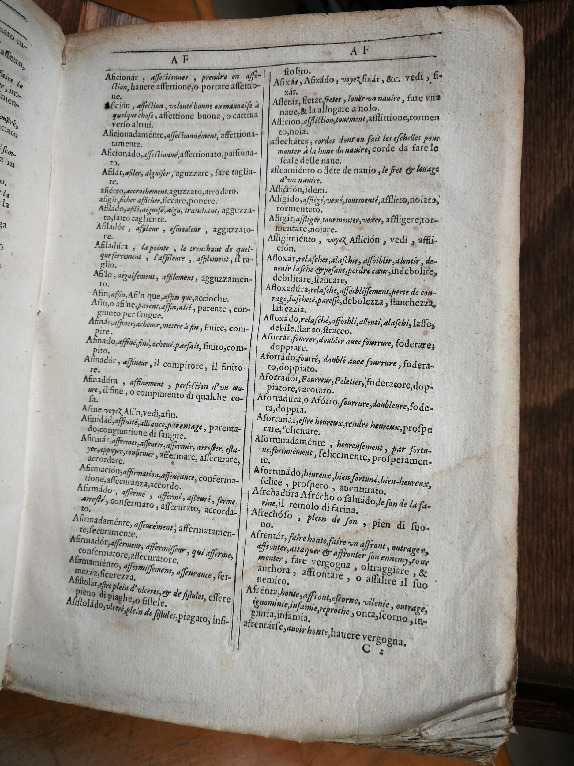 1609 - Philippe Albert et Alexandre Pernet - Trésor des trois langues française, italienne et espagnole (Première partie) - Venezia Marciana 1609 - Philippe Albert et Alexandre Pernet - Trésor des trois langues française, italienne et espagnole (Première partie) - Venezia Marciana