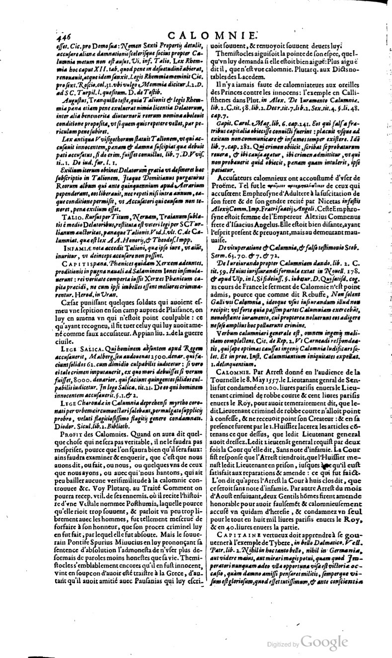 1629 - Veuve Nicolas Buon - Trésor du droit français (29620 T. 1) - BM Lyon 1629 - Veuve Nicolas Buon - Trésor du droit français (29620 T. 1) - BM Lyon