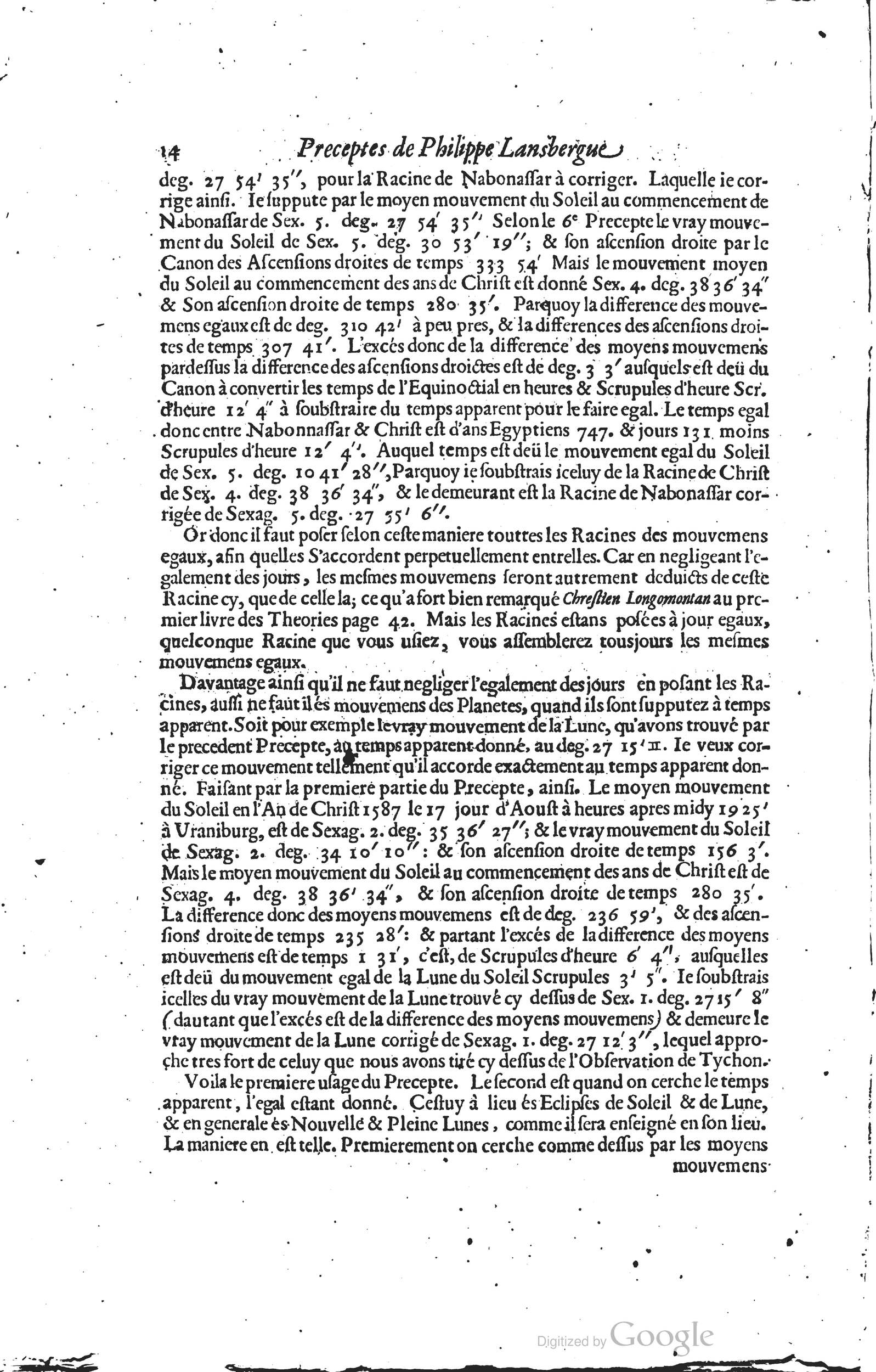 1634 - Zacharie Roman - Les Tables perpétuelles - Universiteit Leiden