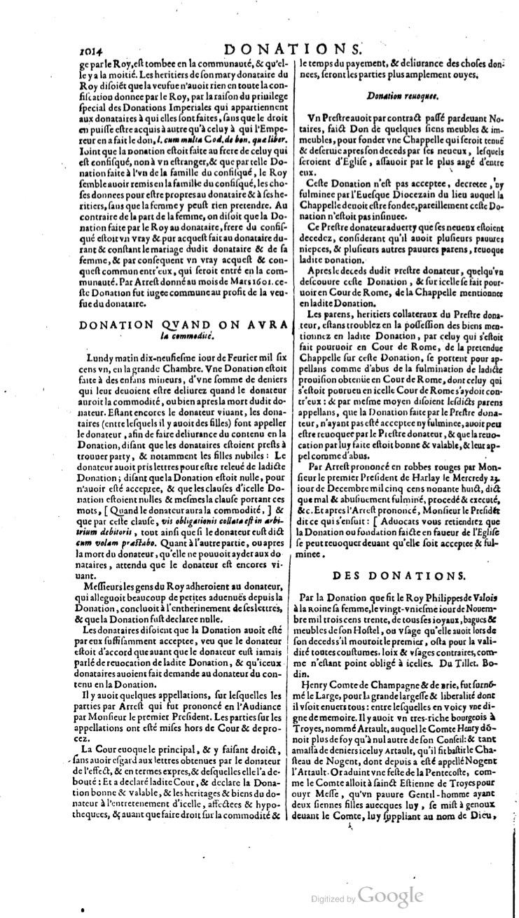 1629 - Veuve Nicolas Buon - Trésor du droit français (21754 T. 1) - BM Lyon
