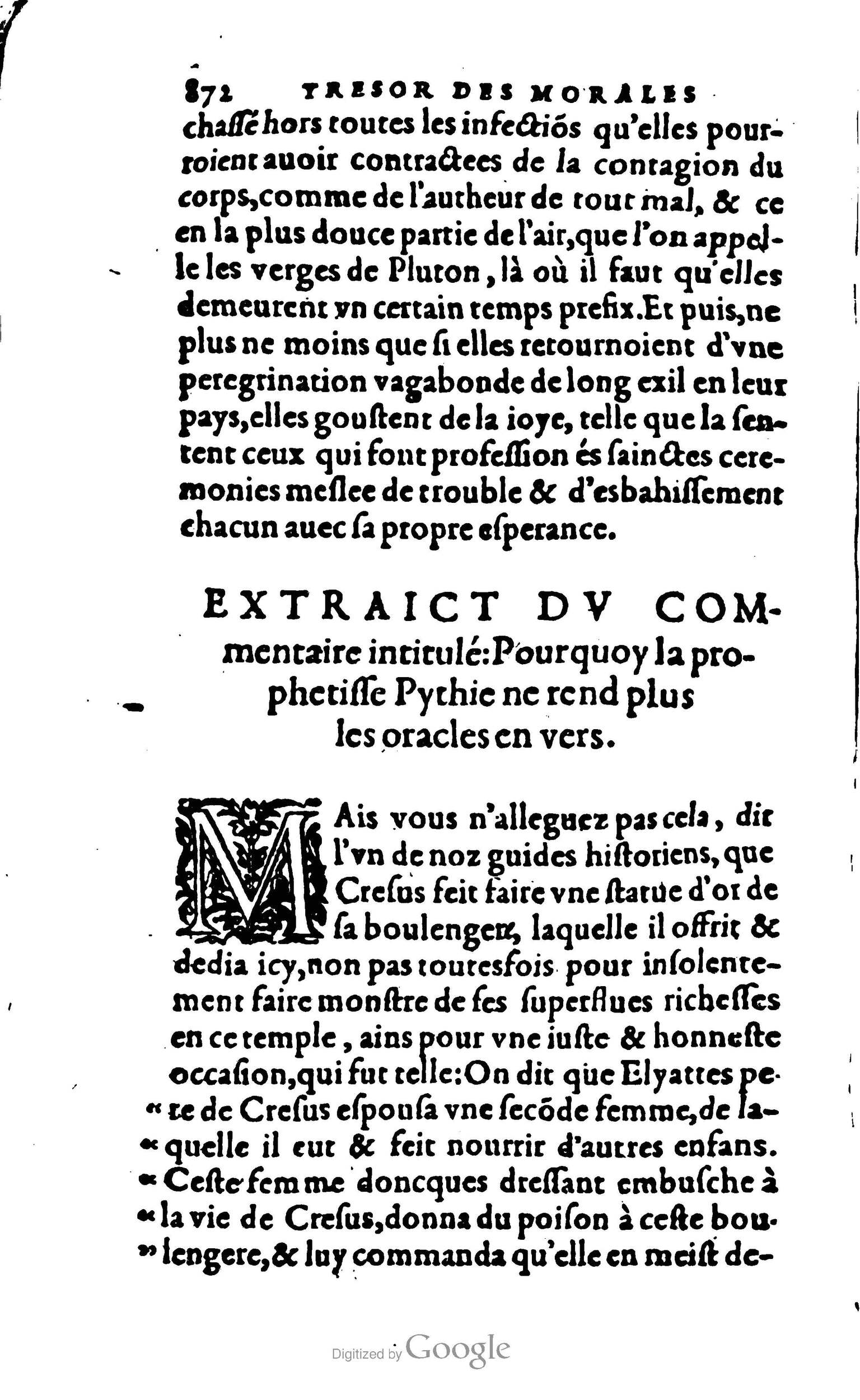 1578 - Jean Poupy - Trésor des morales de Plutarque - BSB Munich