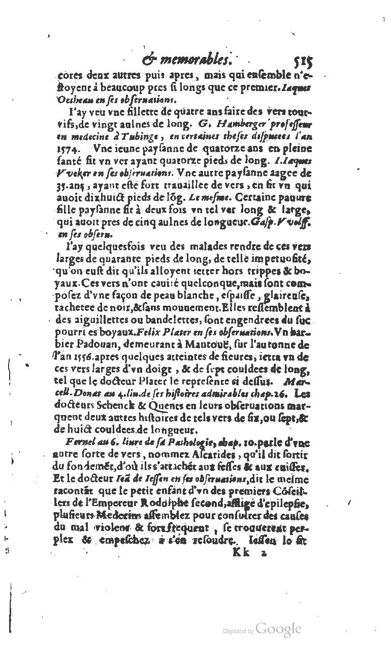 1610 - Paul Marceau - Trésor d’histoires admirables et mémorables - BSB Munich