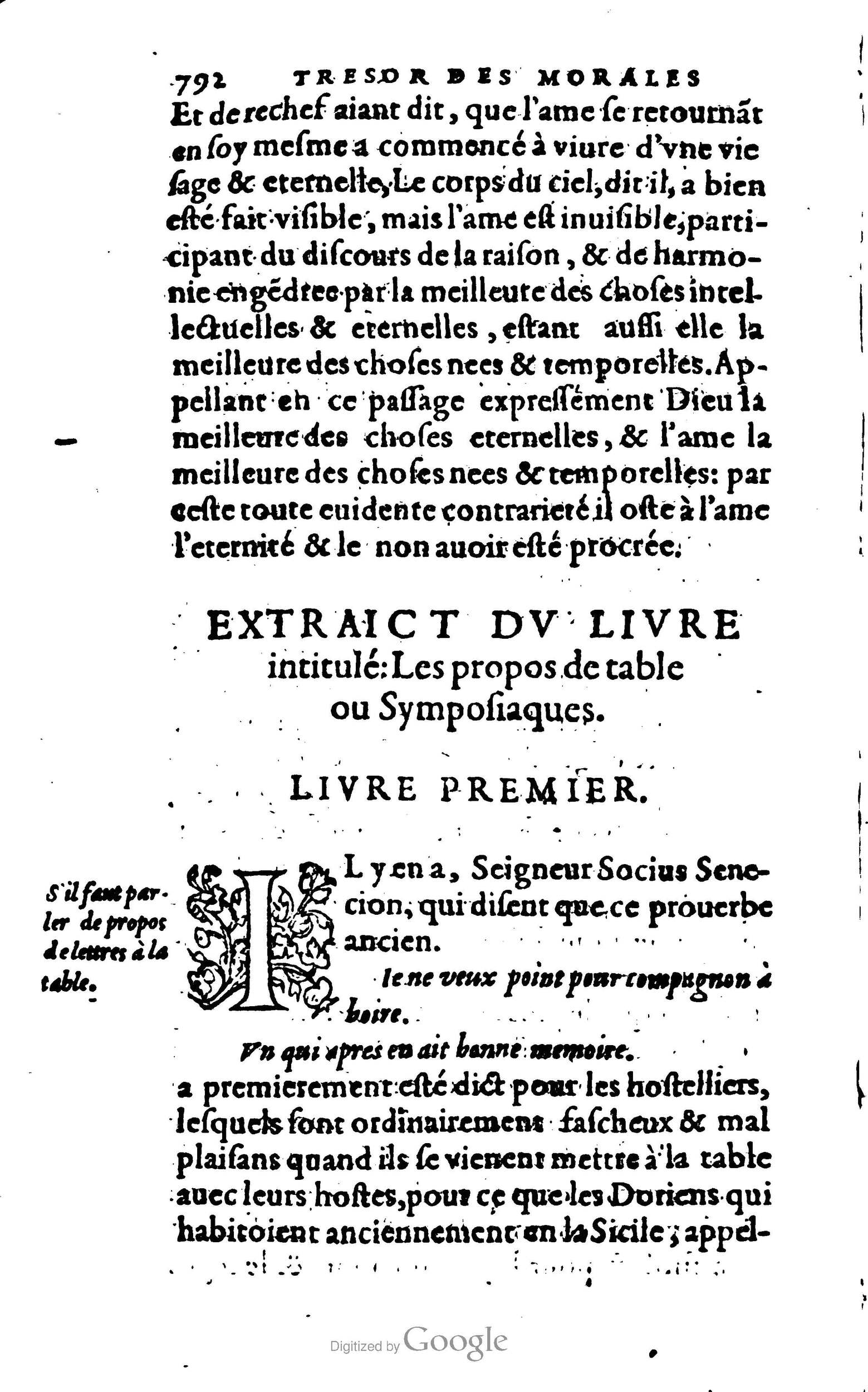 1578 - Jean Poupy - Trésor des morales de Plutarque - BSB Munich