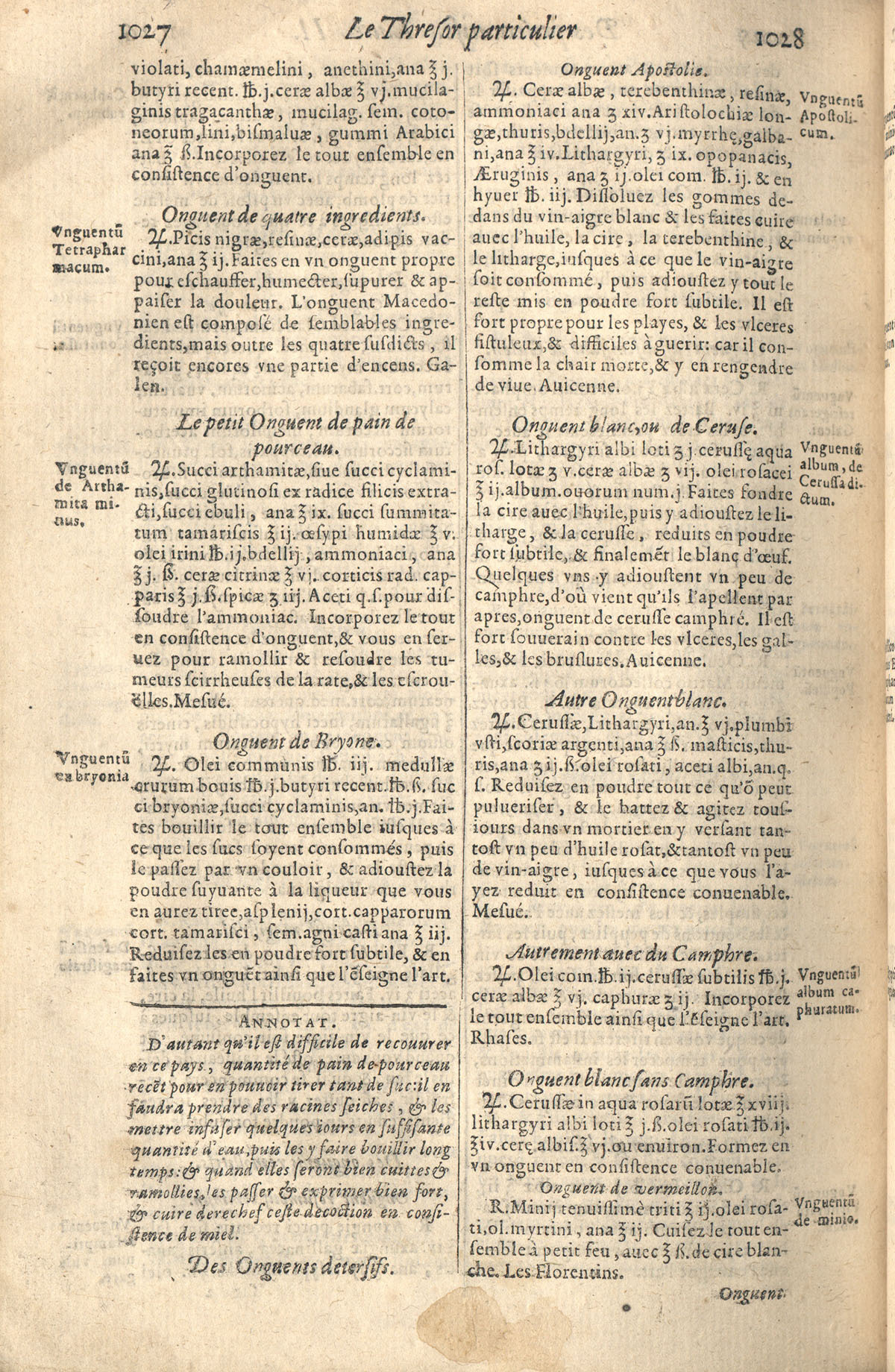 1610 - Étienne Gamonet - Grand Trésor ou dispensaire - CESR Tours