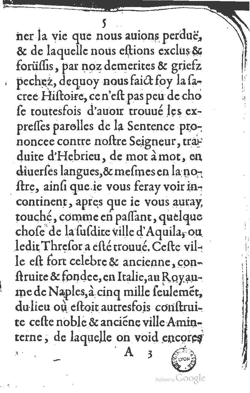1581 - Jean Stratius - Trésor de Ponce Pilate - BM Lyon