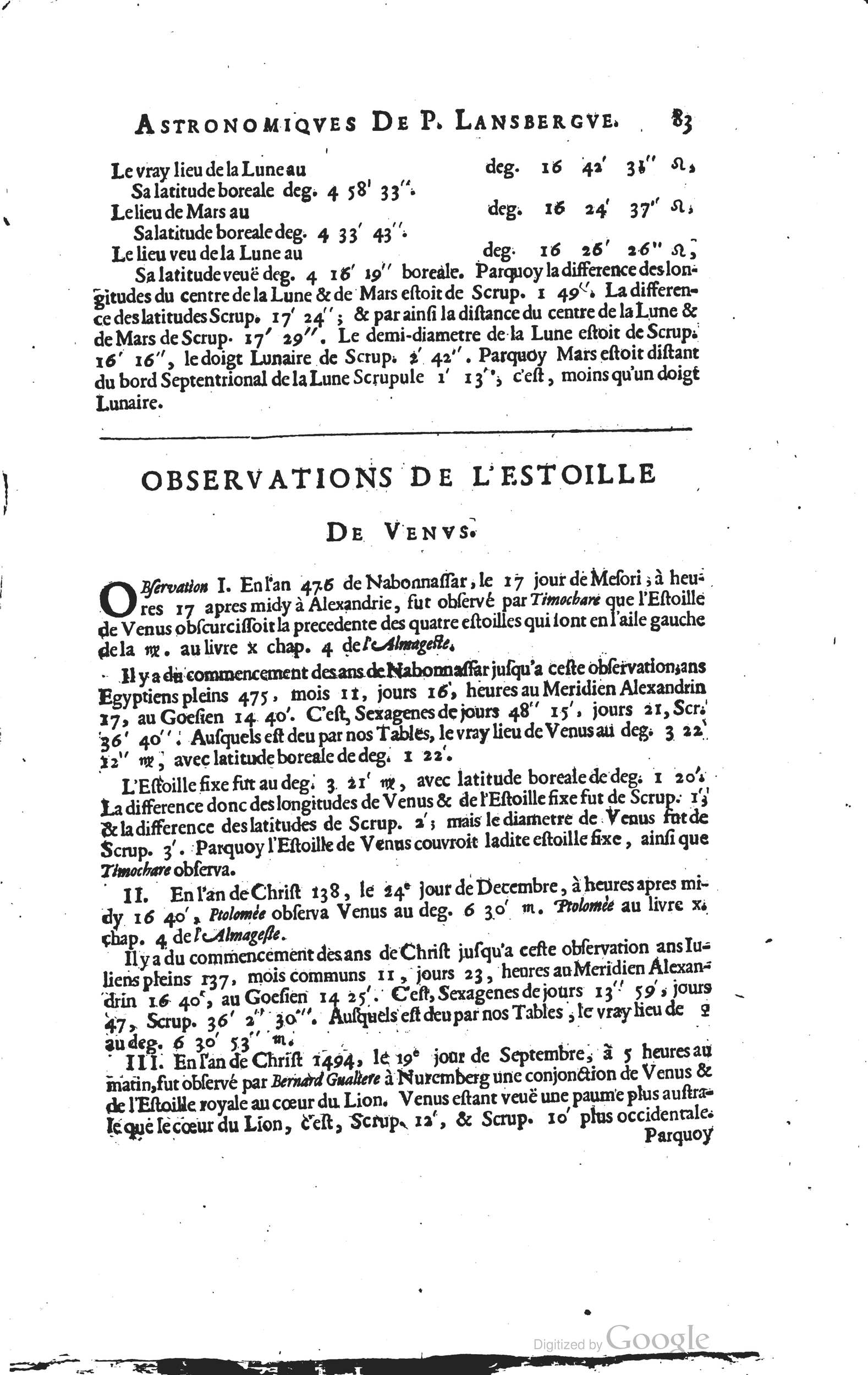 1634 - Zacharie Roman - Les Tables perpétuelles - Universiteit Leiden