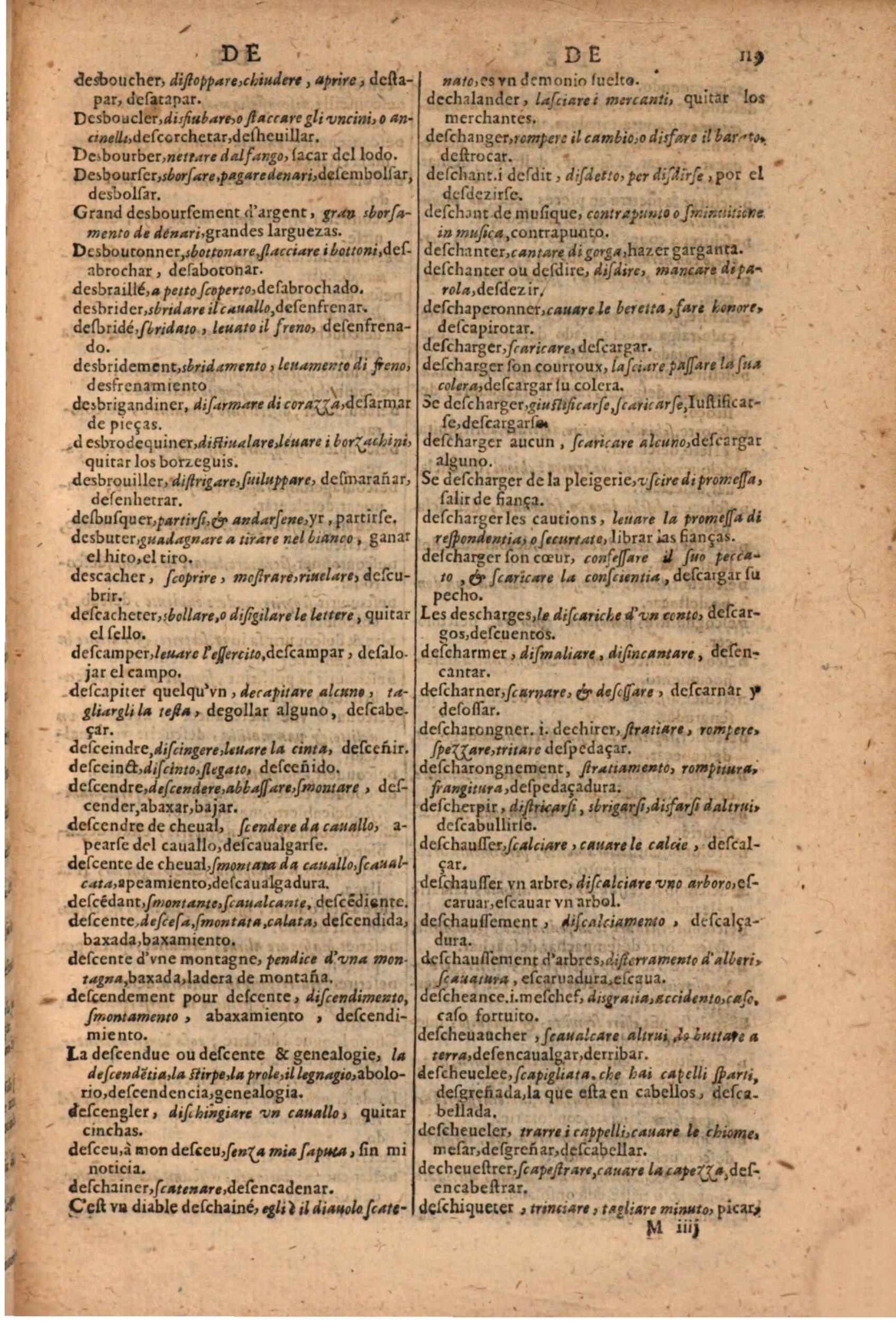 1616 - Pierre de la Rovière - Trésor des trois langues (Seconde partie) - BSB Munich