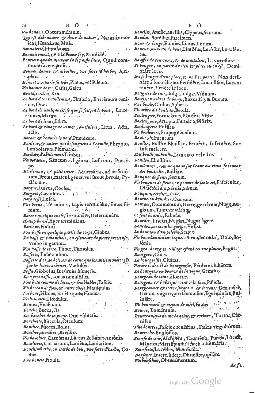 1585 - Simphorianum Beraud et Stephanum Michaëlem - Trésor des mots et traits français - Barcelone
