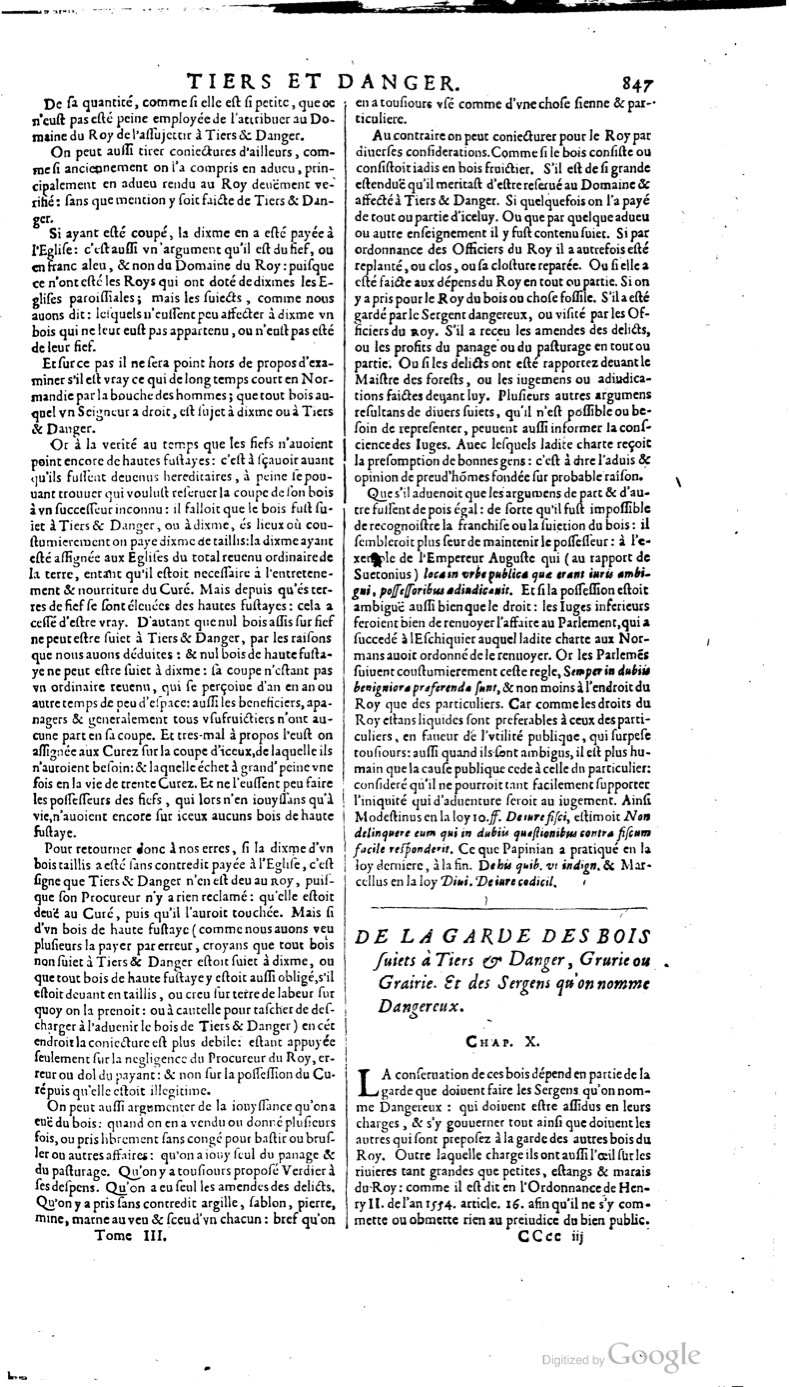 1629 - Veuve Nicolas Buon - Trésor du droit français (21754 T. 3) - BM Lyon