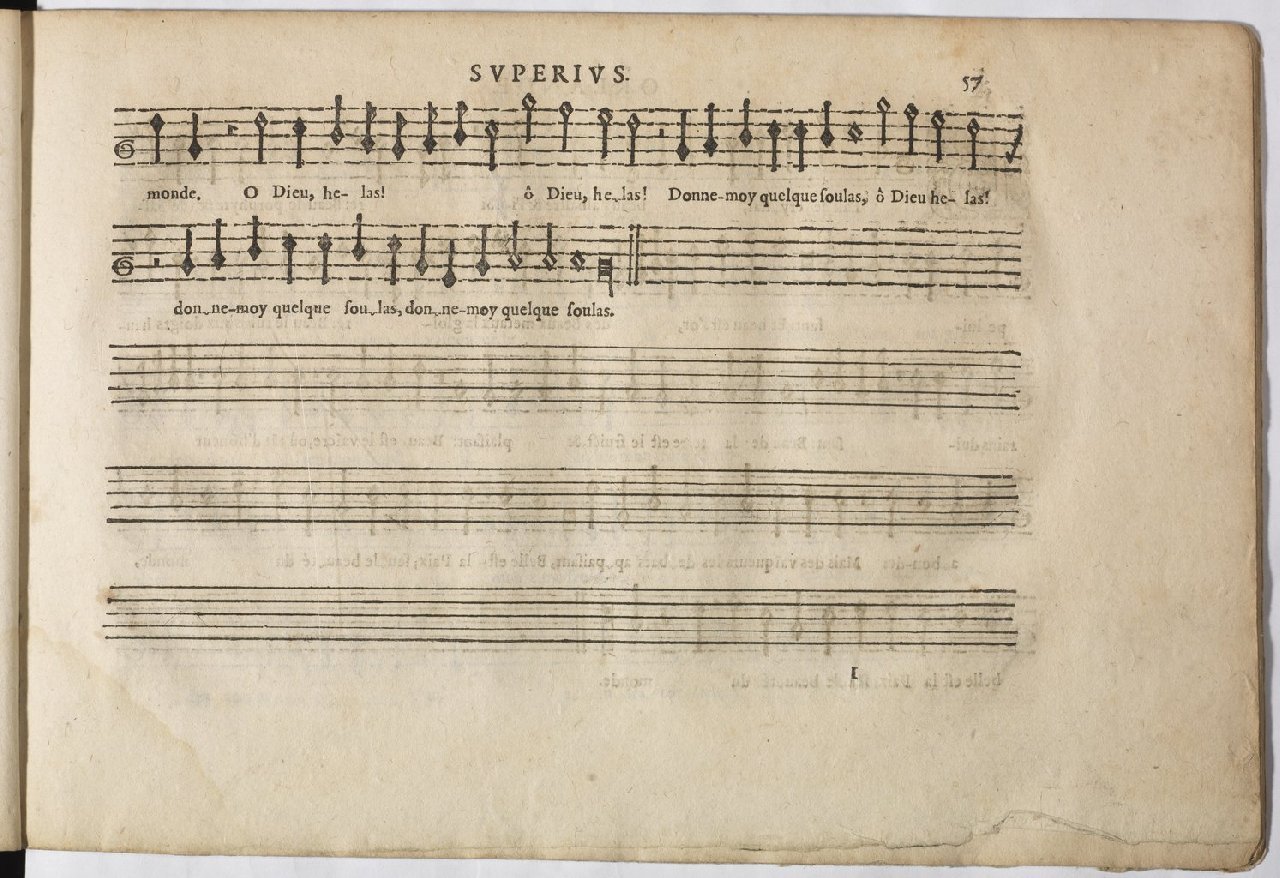 1594 - Paul Marceau - Trésor de musique d&#039;Orlande de Lassus, Superius, Bassus, Tenor, Quinta pars - BnF