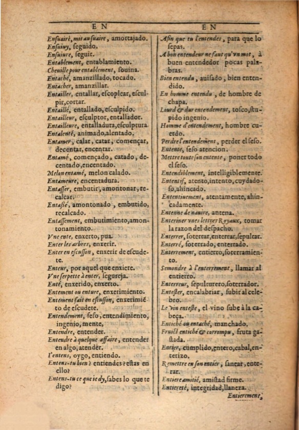 1607 - Marc Orry - Trésor des deux langues espagnole et française (Première et Seconde parties) - ÖNB Wien