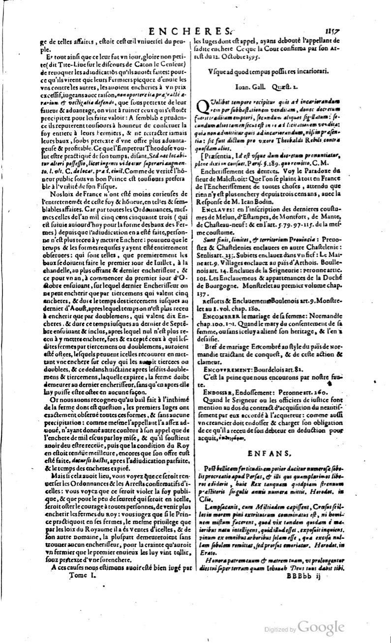 1629 - Veuve Nicolas Buon - Trésor du droit français (29620 T. 1) - BM Lyon