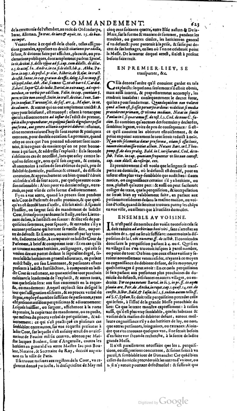 1629 - Veuve Nicolas Buon - Trésor du droit français (21754 T. 1) - BM Lyon