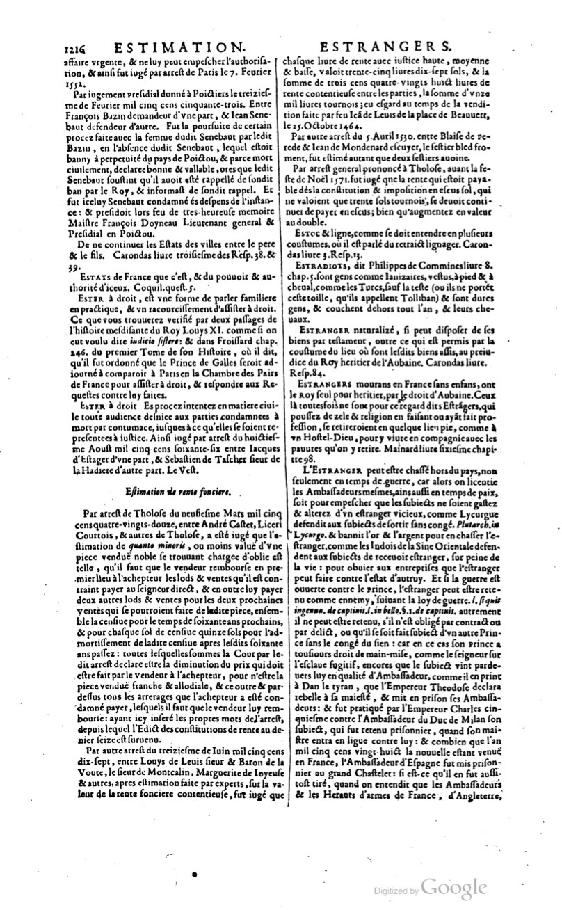 1629 - Veuve Nicolas Buon - Trésor du droit français (29620 T. 1) - BM Lyon