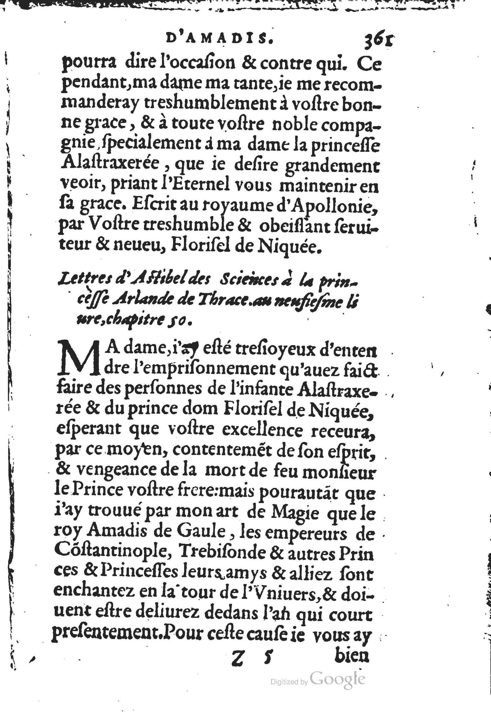 1560 - Jean d’Ogerolles et Gabriel Cotier Lyon - Trésor des Amadis - BSB Munich