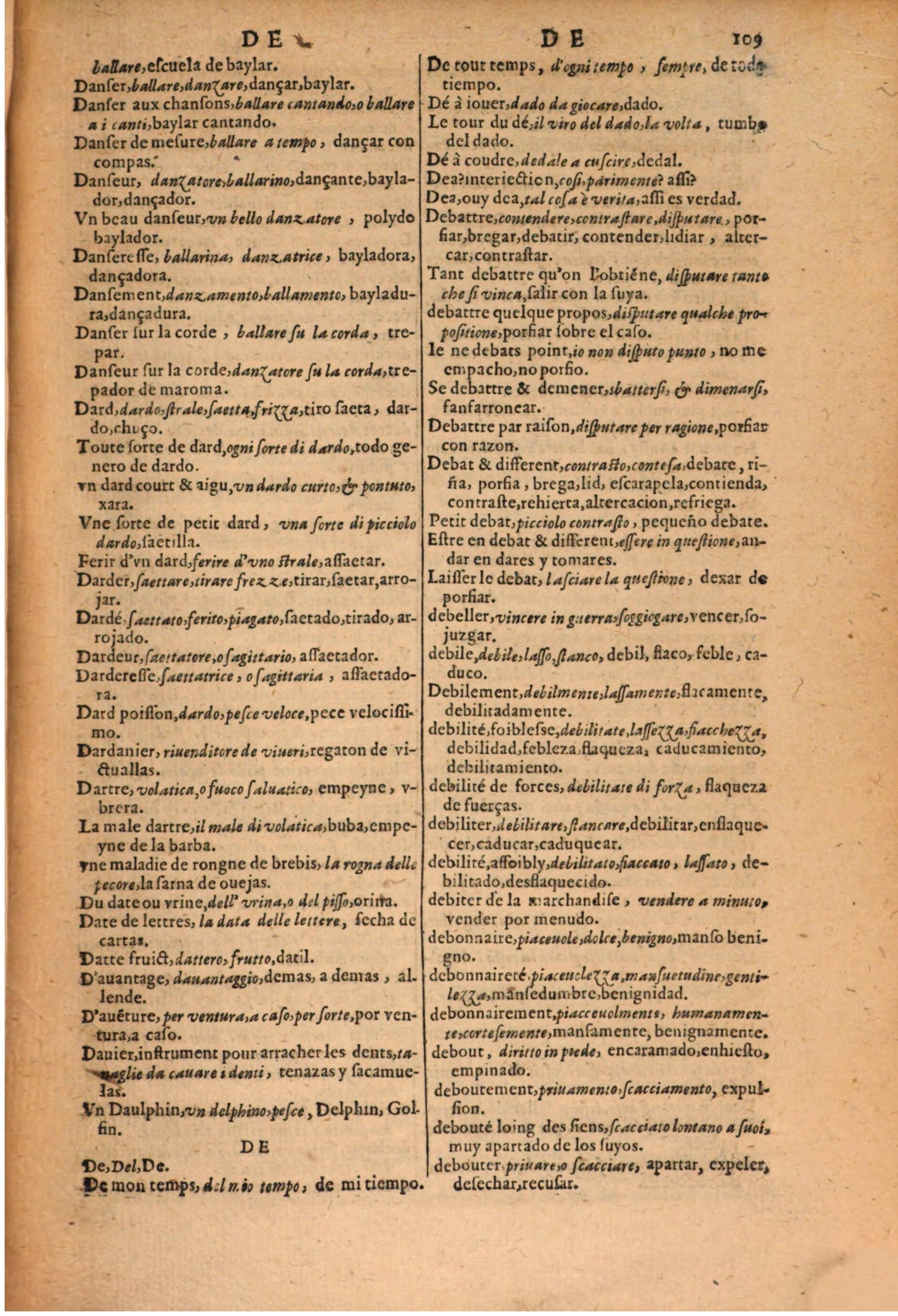 1616 - Pierre de la Rovière - Trésor des trois langues (Seconde partie) - BSB Munich