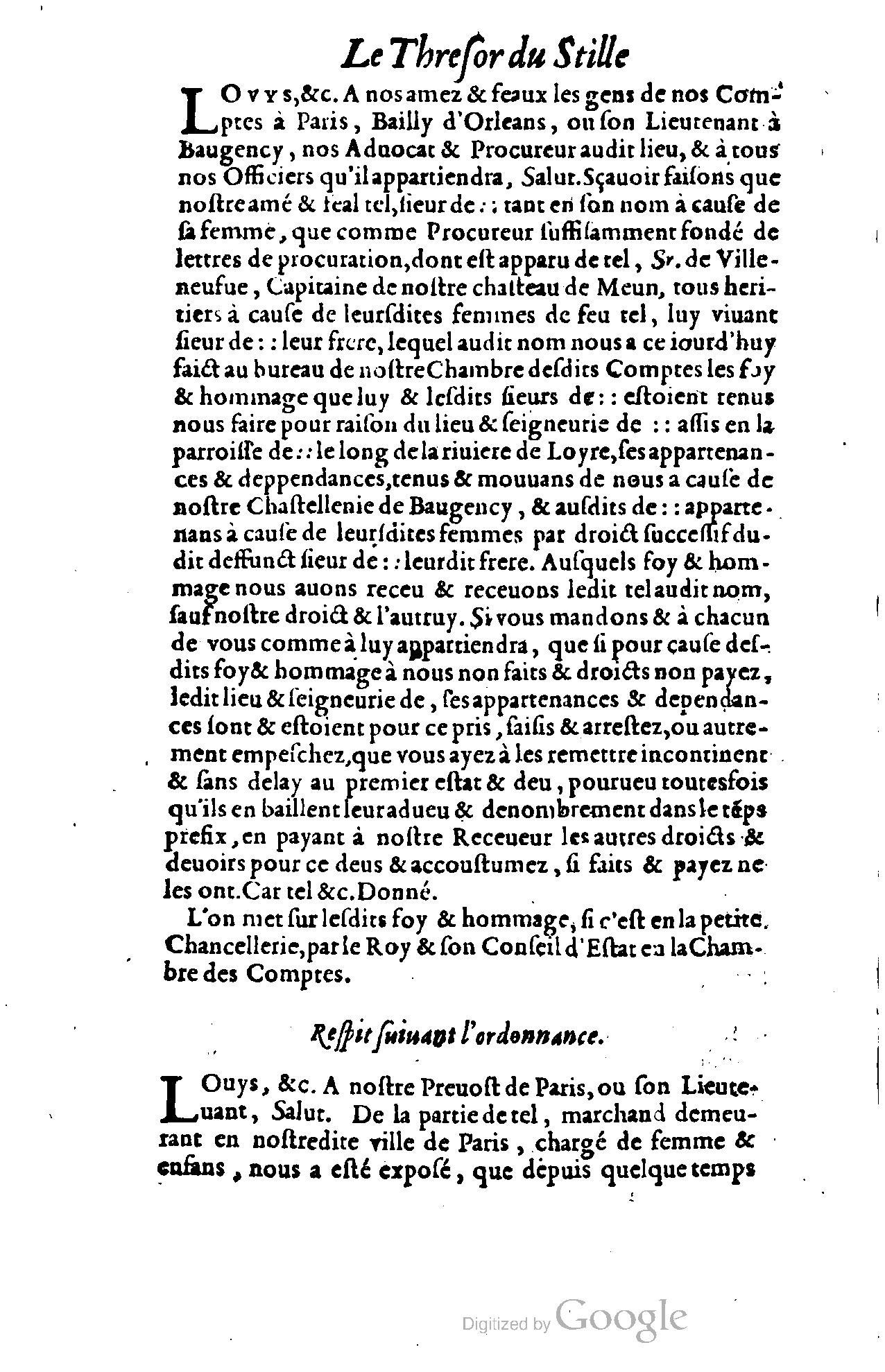 1614 - Jean Richer - Trésor du nouveau style et protocole de la chancellerie de France - BSB Munich 1614 - Jean Richer - Trésor du nouveau style et protocole de la chancellerie de France - BSB Munich