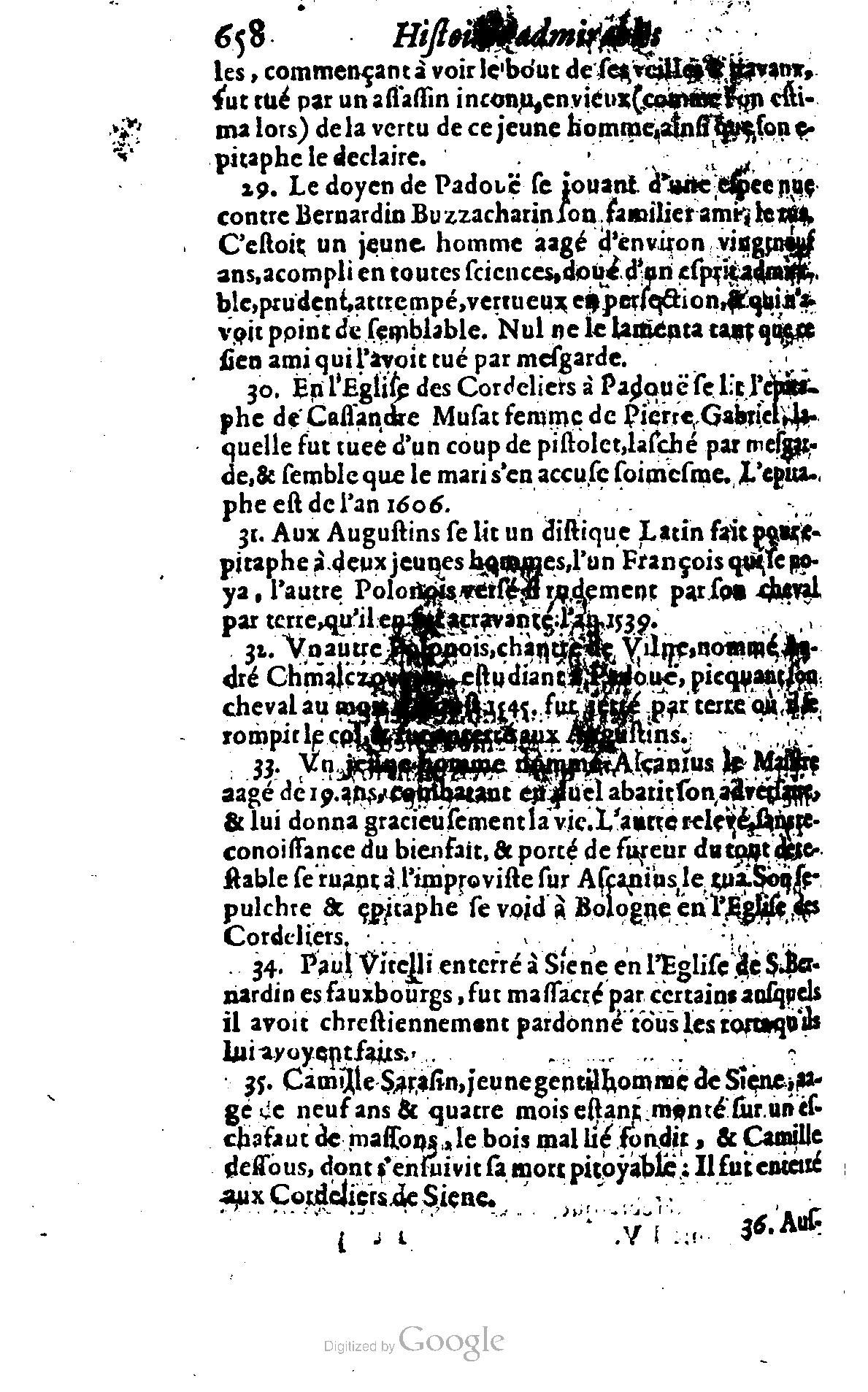 1628 - Jacques Crespin - Trésor d’histoires admirables et mémorables - BSB Munich