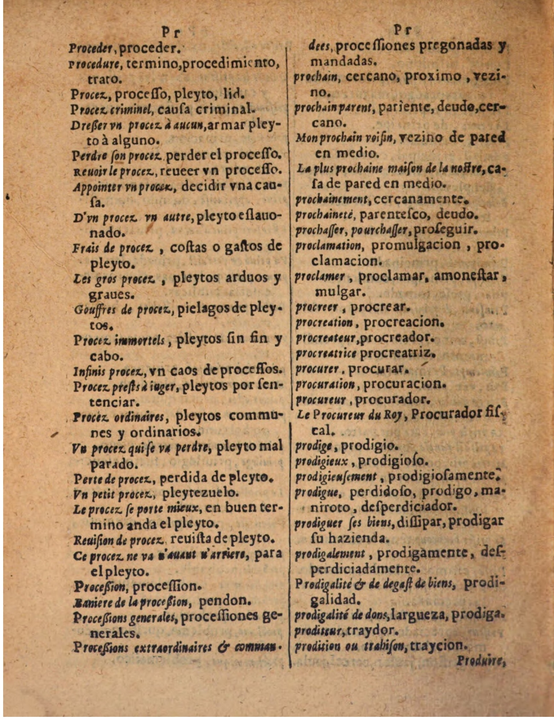1624 - Hubert Antoine - Trésor des deux langues espagnole et française (Seconde partie) - BSB Munich