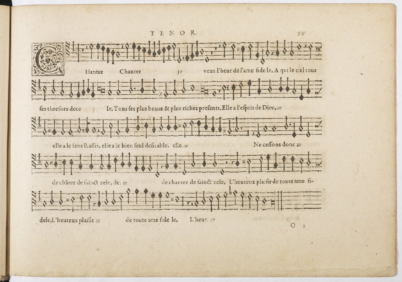 1594 - Paul Marceau - Trésor de musique d&#039;Orlande de Lassus, Superius, Bassus, Tenor, Quinta pars - BnF