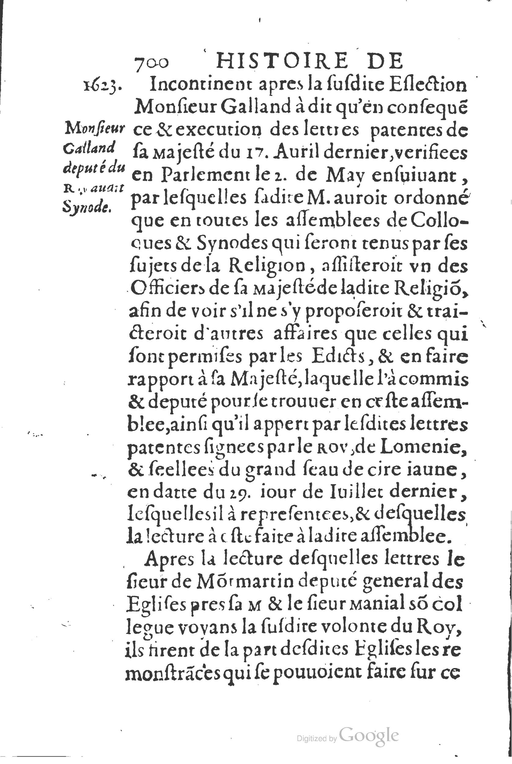 1626 - Joseph Bouillerot - Trésor de l’histoire générale de notre temps - BSB Munich