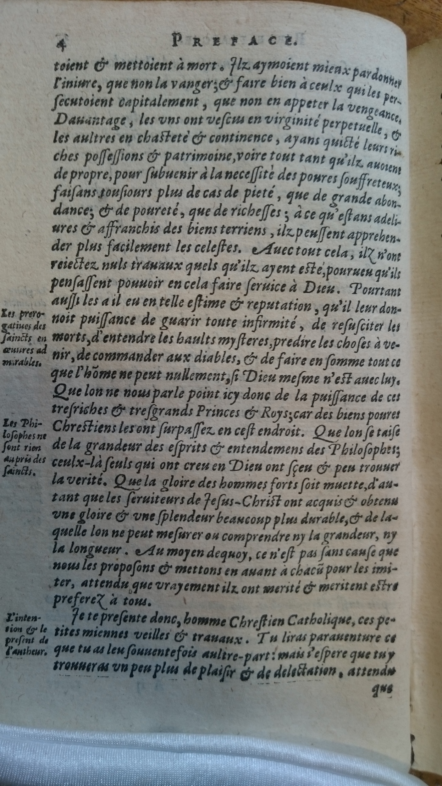 1585 - Jean Bogard - Trésor des faits et dits mémorables des hommes saints et illustres - Douai Quincy