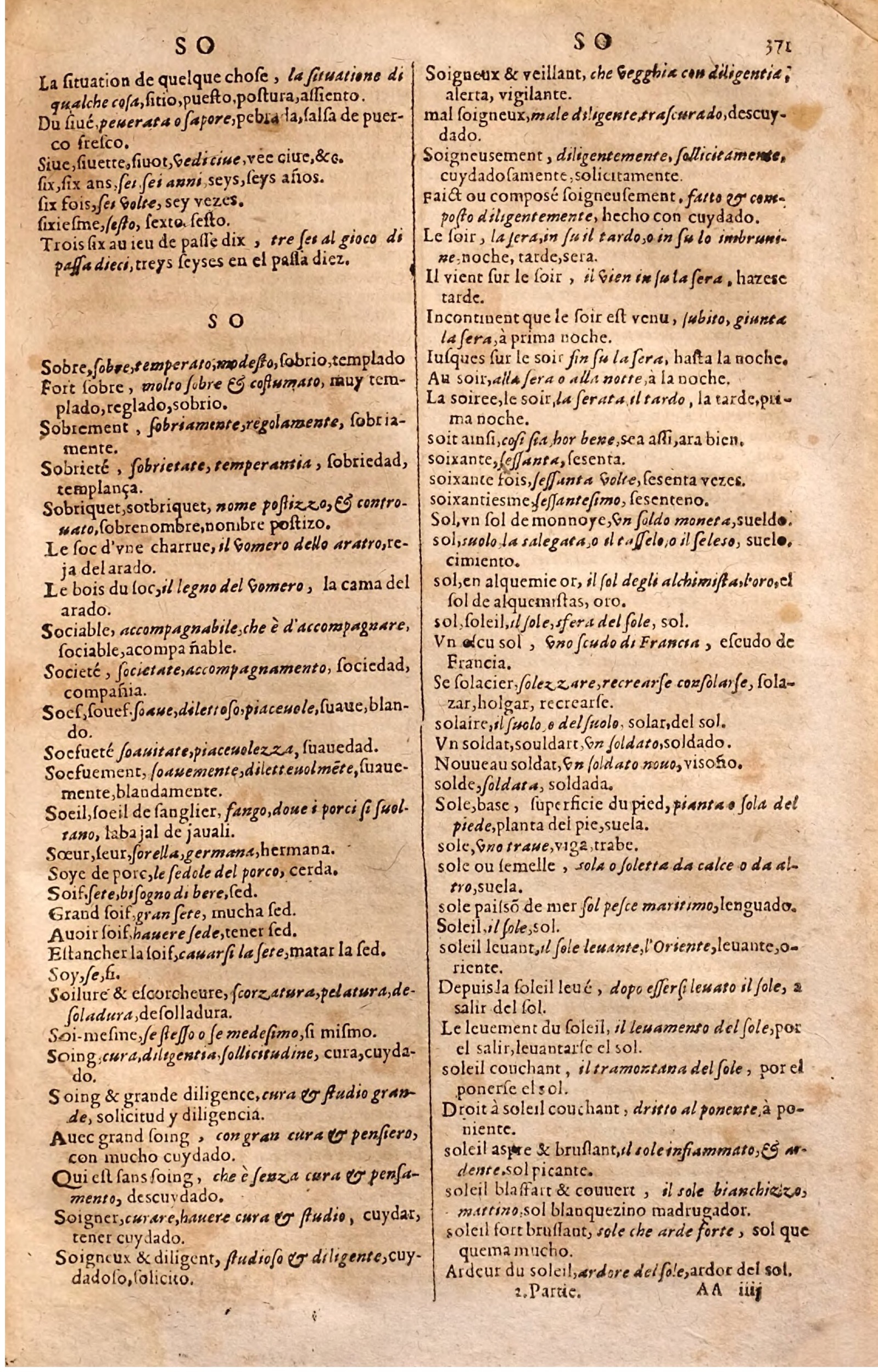 1627 - Jacques Crespin - Trésor des trois langues (Seconde partie) - Regensburg