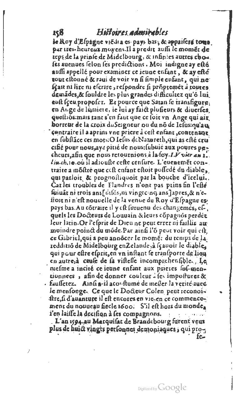 1610 - Paul Marceau - Trésor d’histoires admirables et mémorables - BSB Munich
