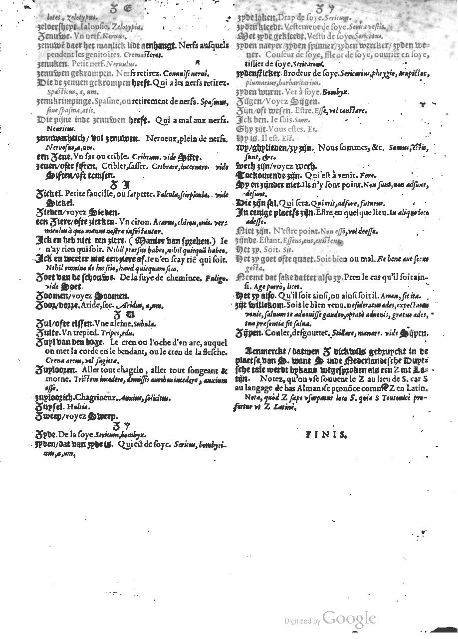 1573 - Christophe Plantin - Trésor du langage bas-allemand - BM Lyon