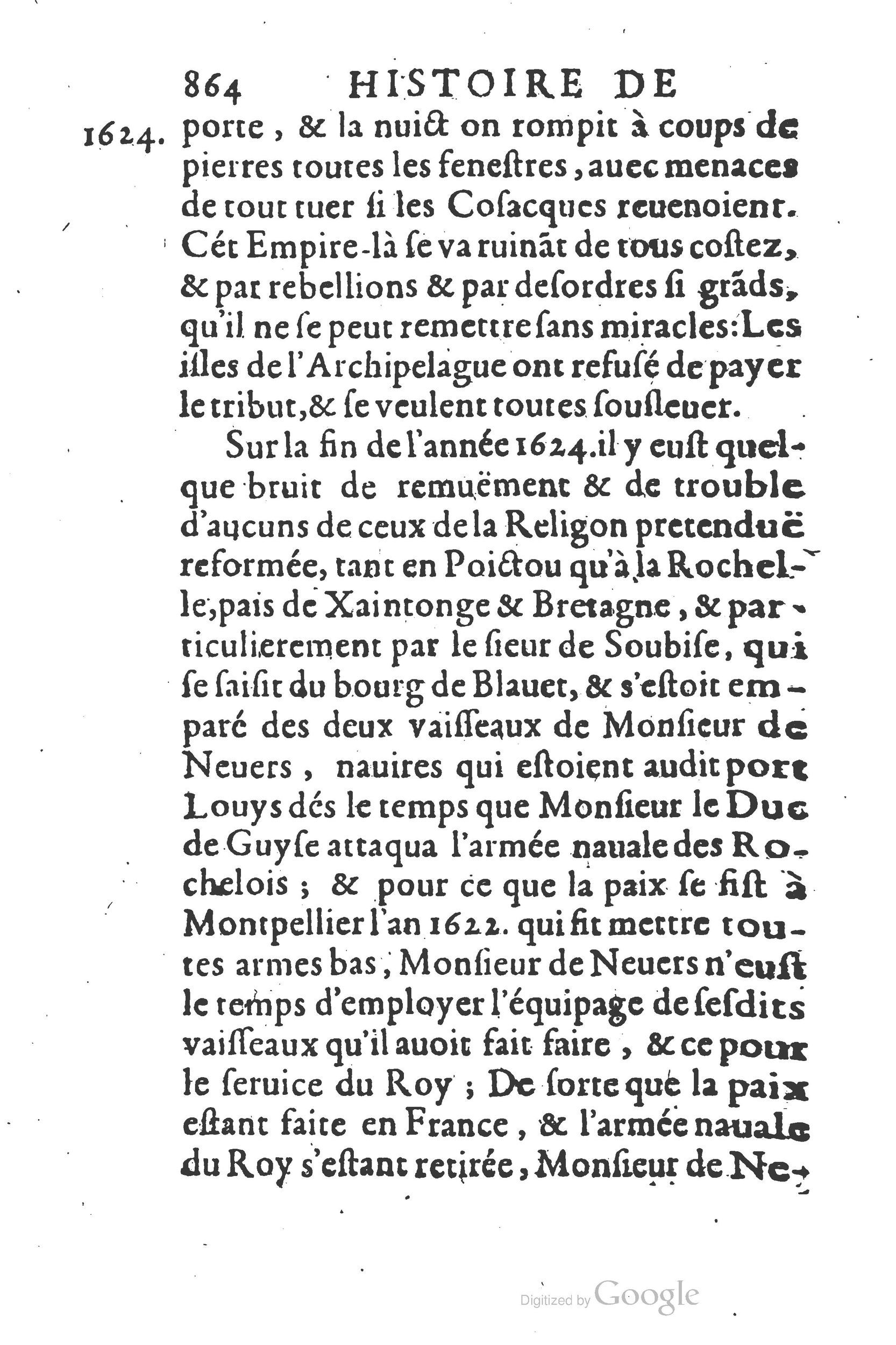 1626 - Joseph Bouillerot - Trésor de l’histoire générale de notre temps - BSB Munich