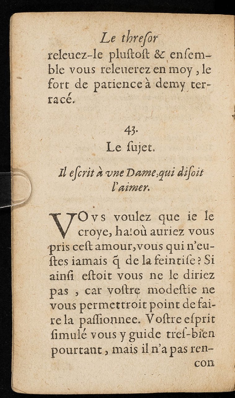 1597 - Thibaud Ancelin - Trésor d’amour - Stuttgart