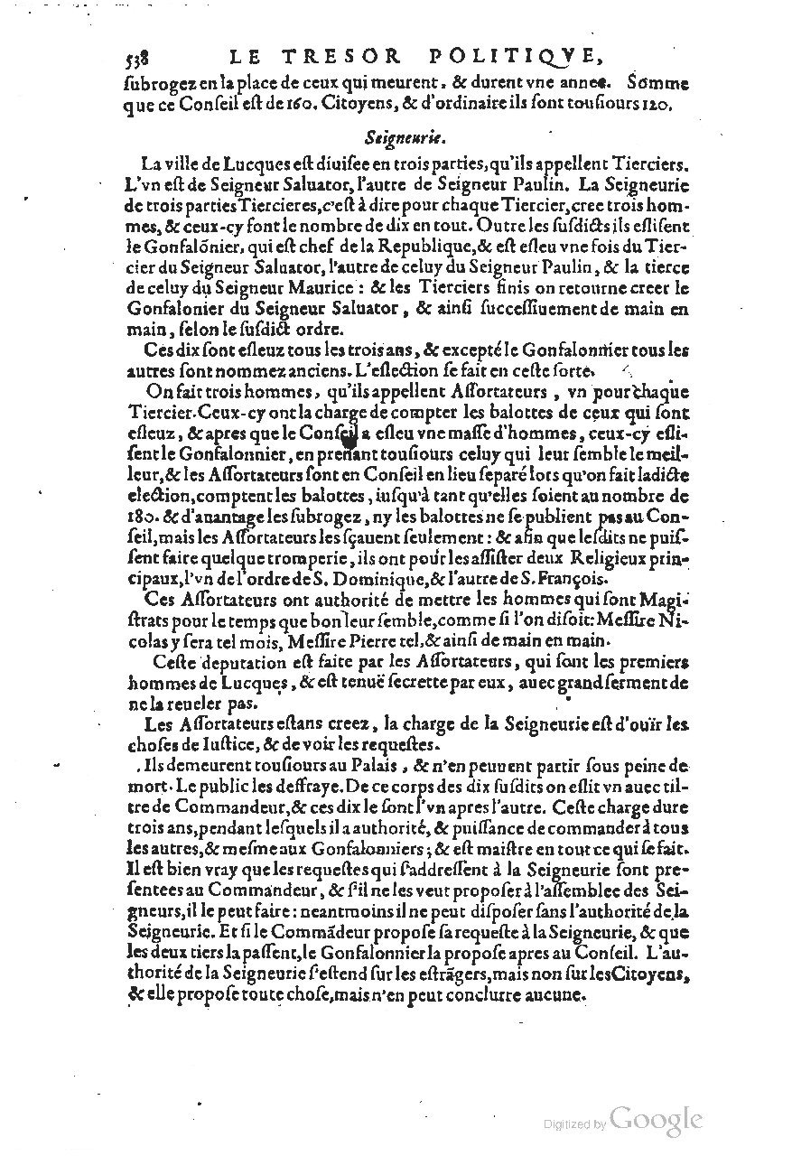 1611 - Pierre Chevalier - Trésor politique - UGent