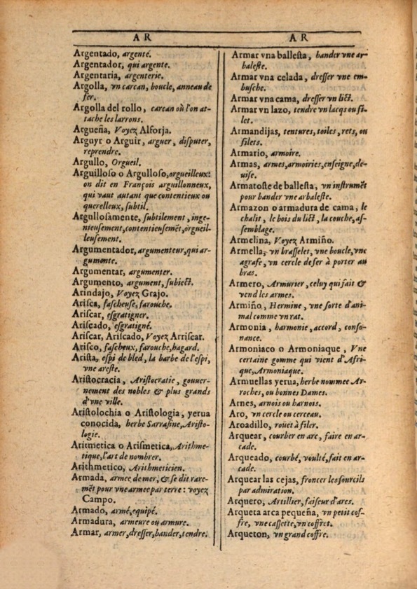 1607 - Marc Orry - Trésor des deux langues espagnole et française (Première et Seconde parties) - ÖNB Wien