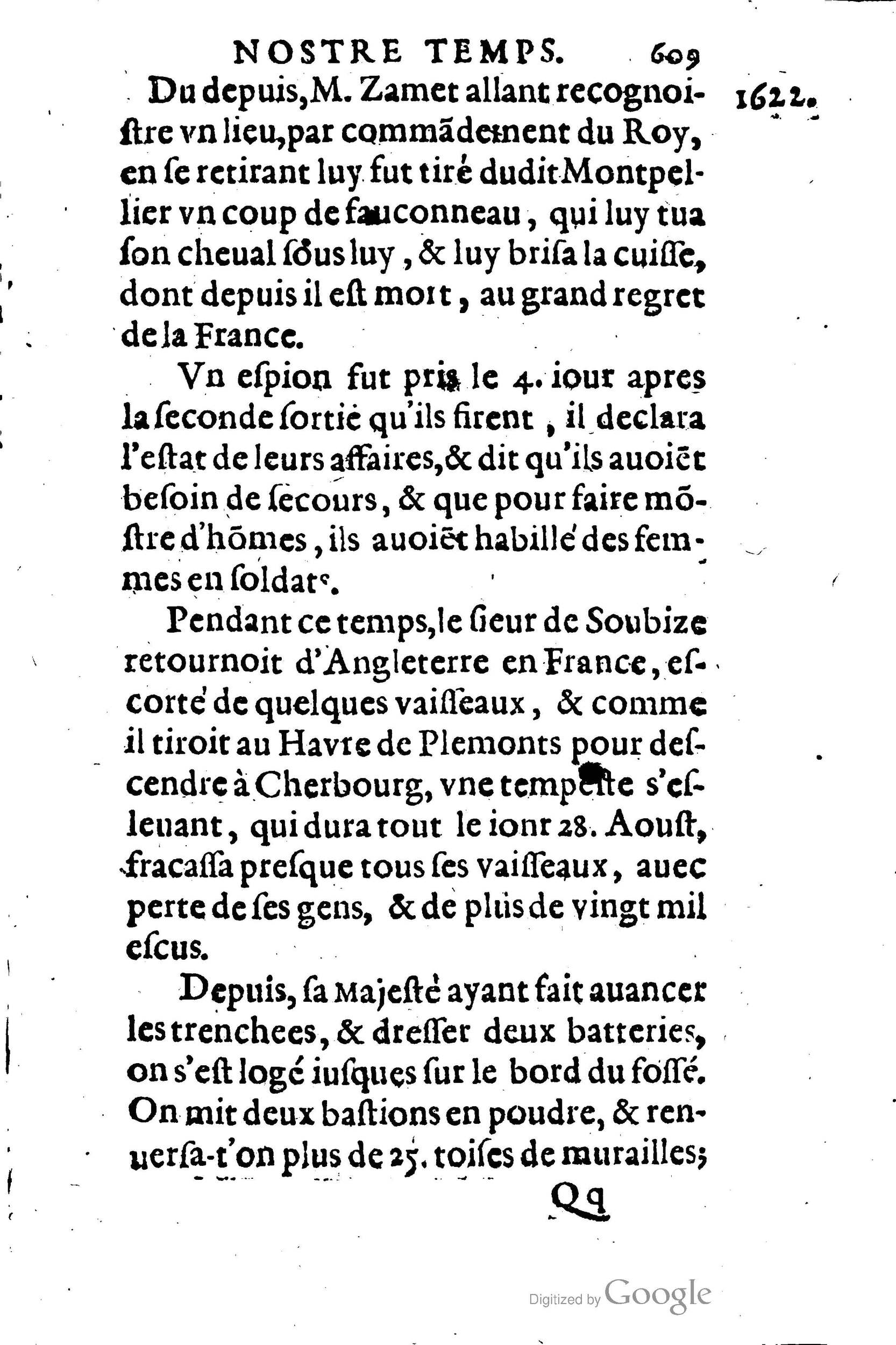 1623 - Joseph Bouillerot - Trésor de l’histoire générale de notre temps - BM Lyon