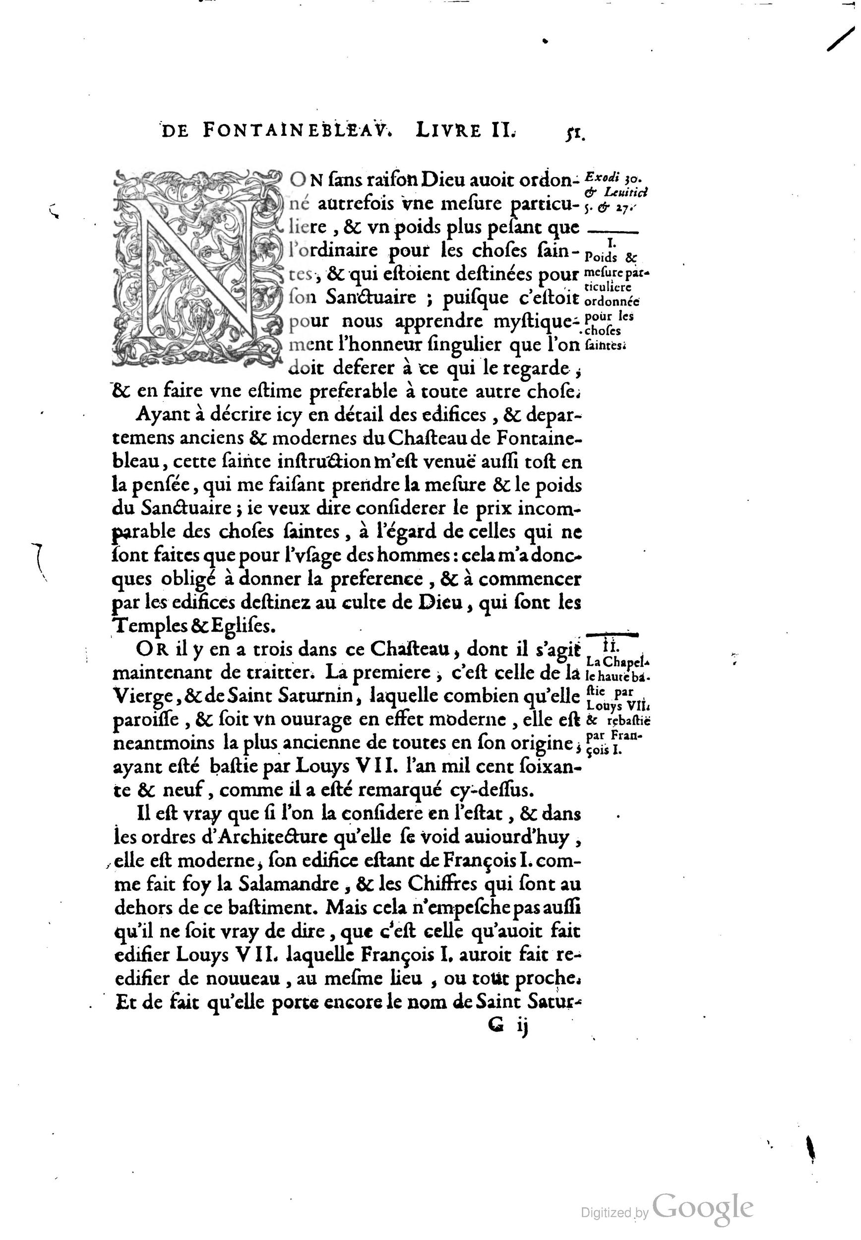 1642 - Sébastien Cramoisy - Trésor des merveilles de la maison royale de Fontainebleau - BM Lyon