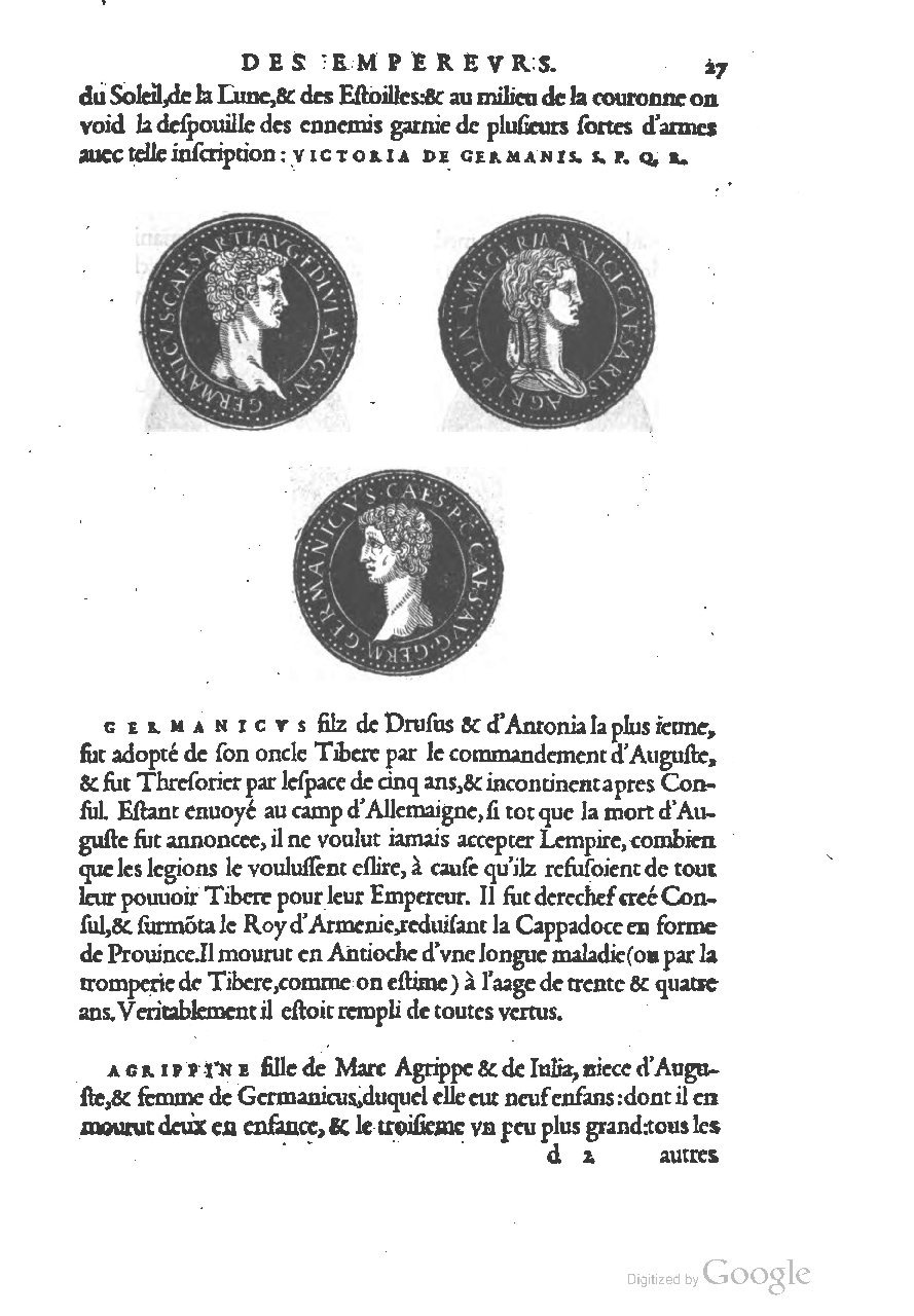 1553 - Jacopo Strada et Thomas Guérin - Épitome du Trésor des antiquités - UGent