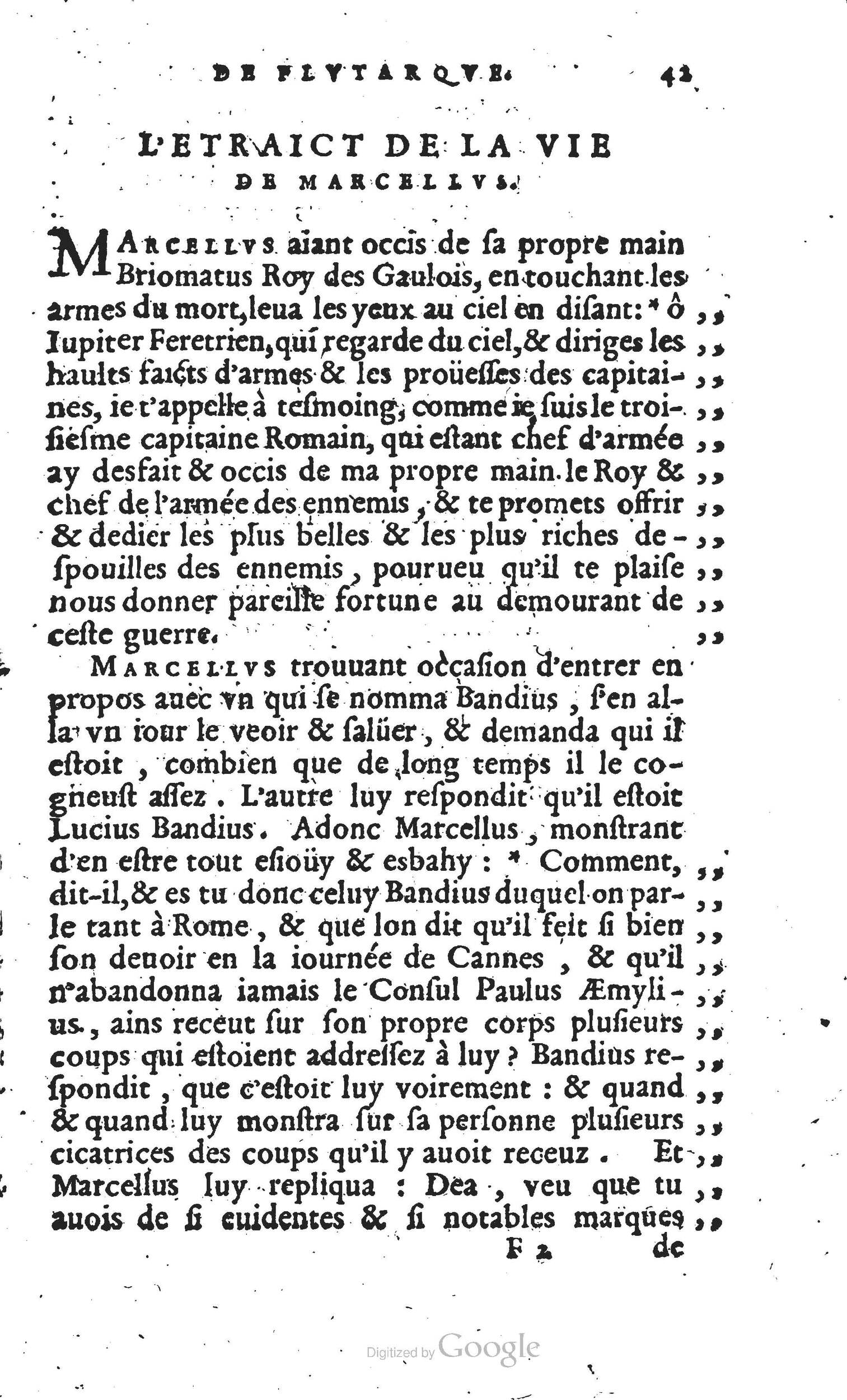 1567 - Willem Silvius - Trésor des vies de Plutarque - Anvers Musée Plantin-Moretus