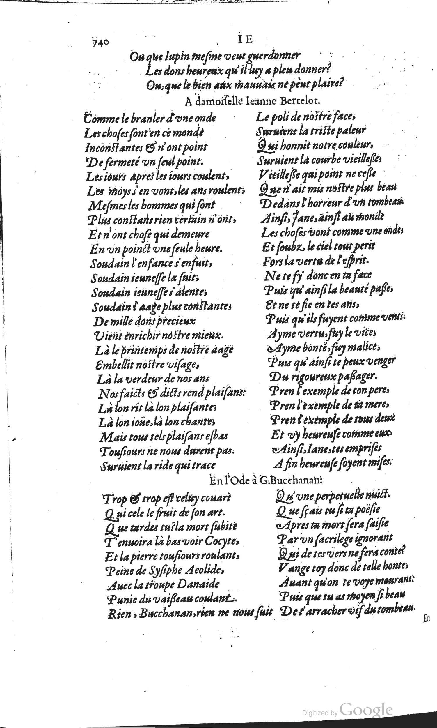 1585 - Barthélemy Honorat - Bibliothèques françaises - BSB Munich