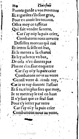 1623 - Jacques Cailloüé - Trésor ou recueil des chansons amoureuses - British Library