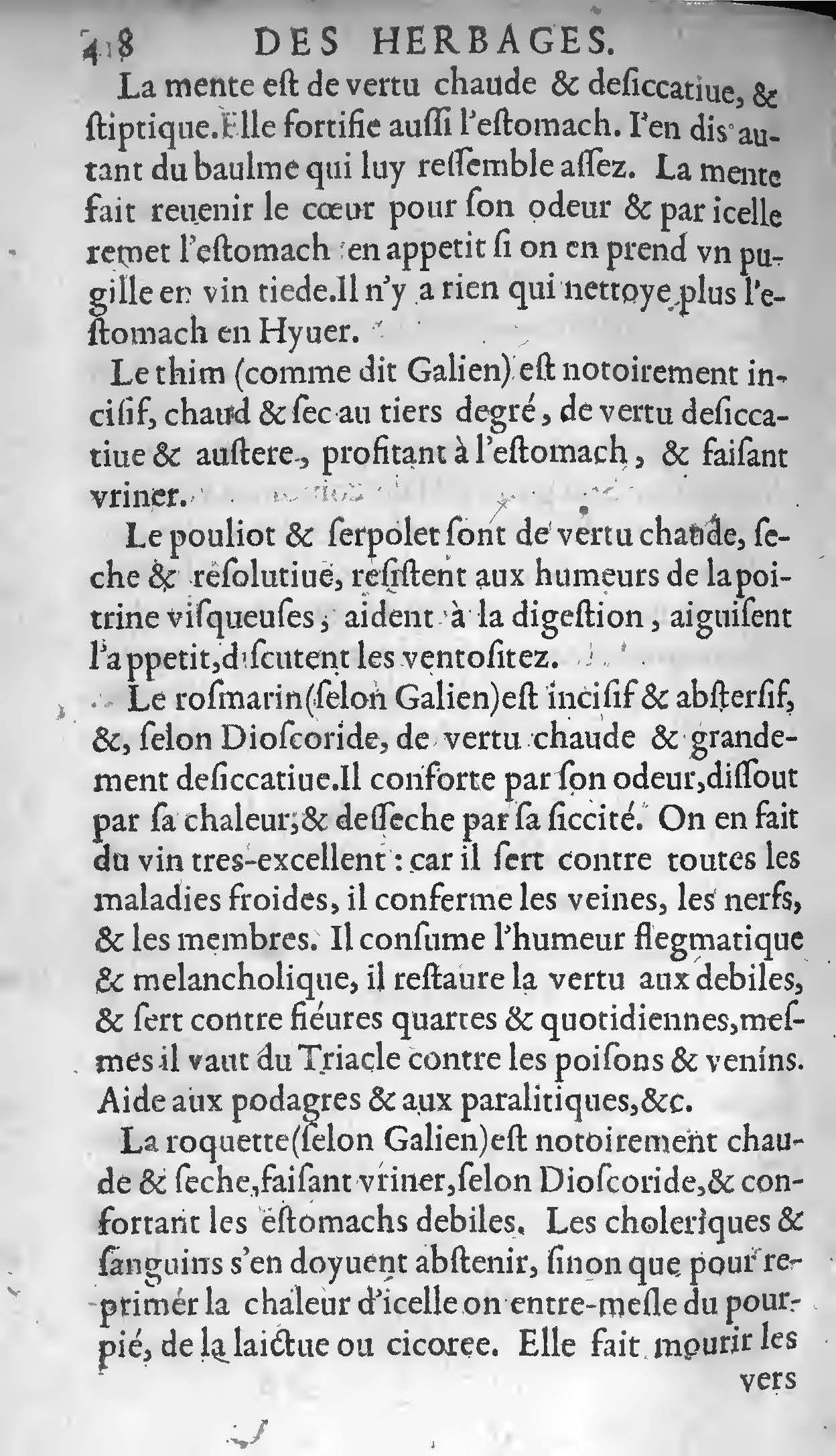 1607 Étienne Servain et Jean Antoine Huguetan - Trésor de santé ou ménage de la vie humaine - BIU Santé_Page_438.jpg