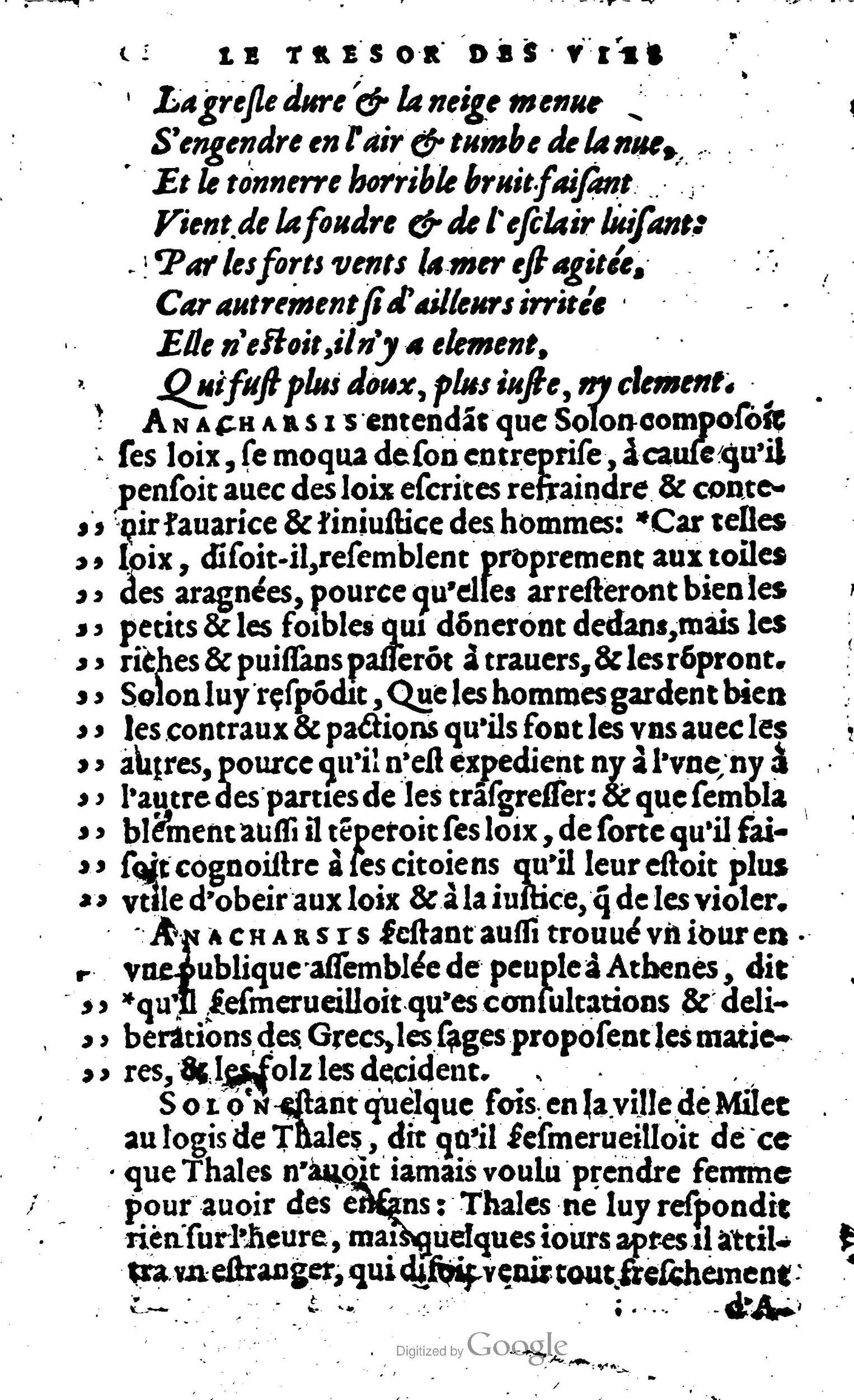 1568 - Willem Silvius - Trésor des vies de Plutarque - Anvers Plantin-Moretus