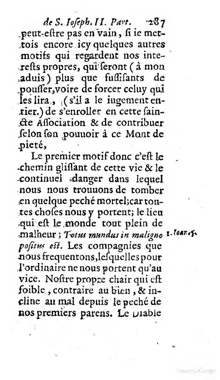 1646 - Jean Piot - Trésor inestimable de Saint-Joseph - BNC Rome